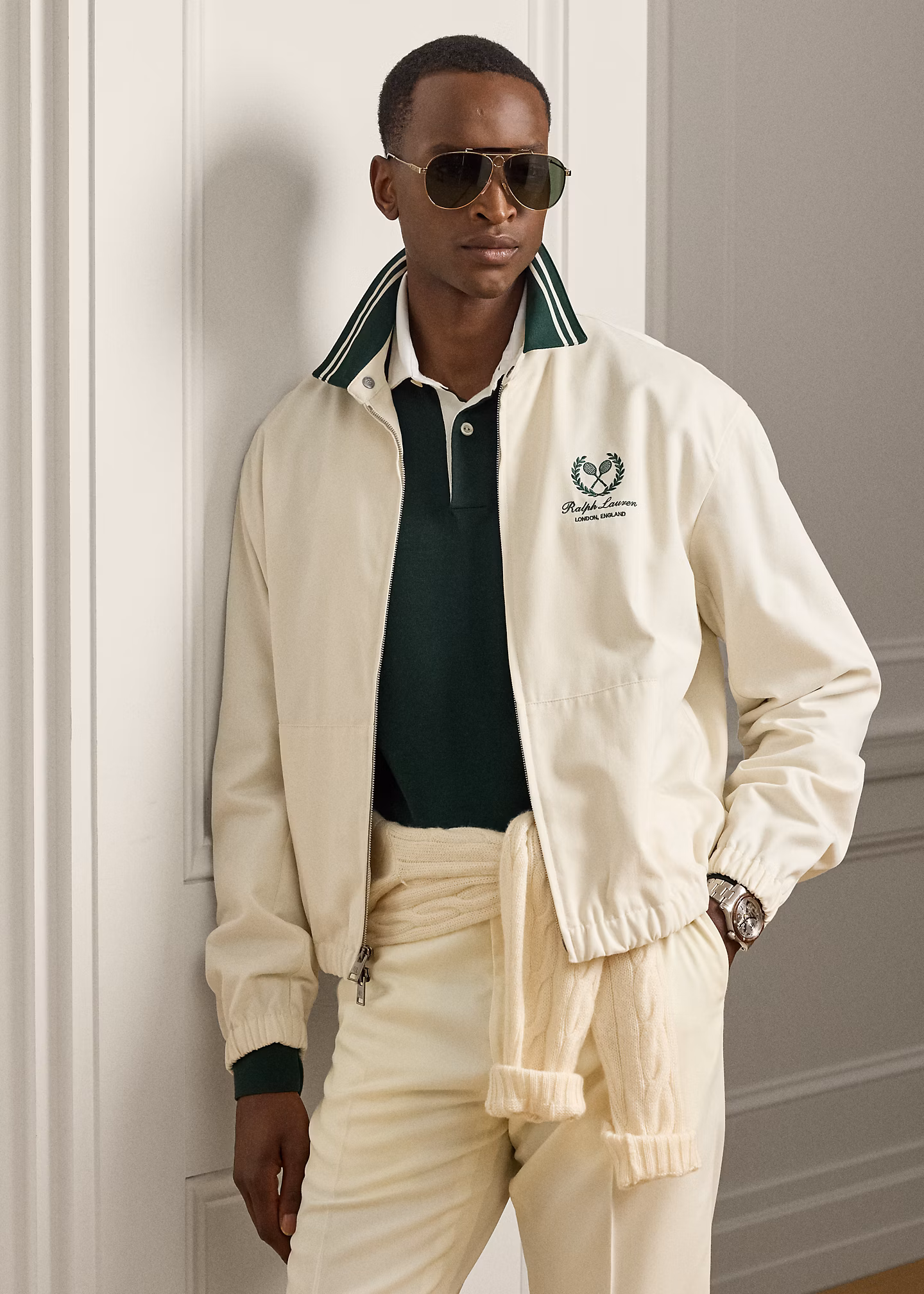 Baumwoll-Kaschmir-Twilljacke Forsythe - RALPH LAUREN OUTLET