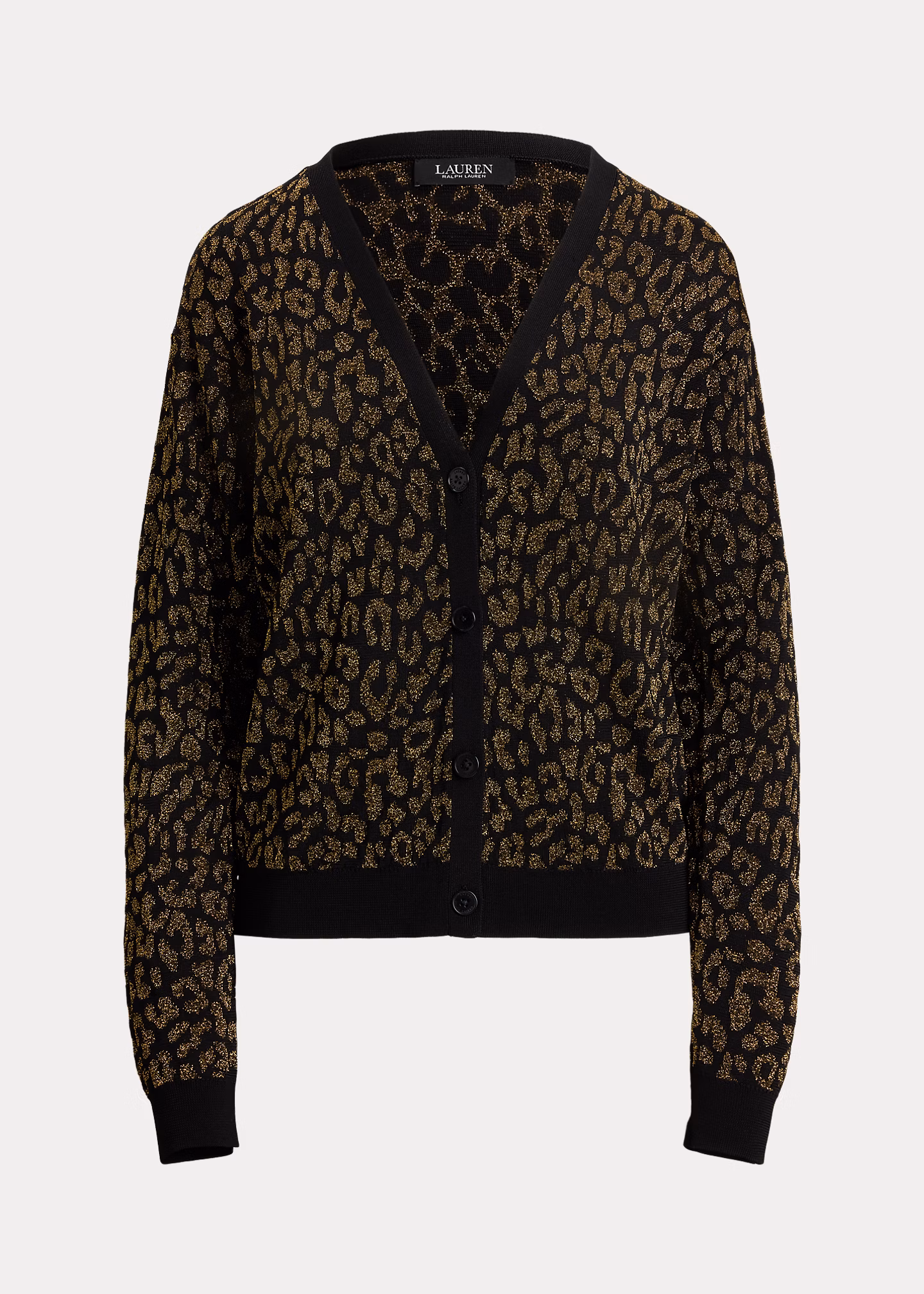 Strickjacke mit Metallic-Ozelot-Motiv - RALPH LAUREN OUTLET