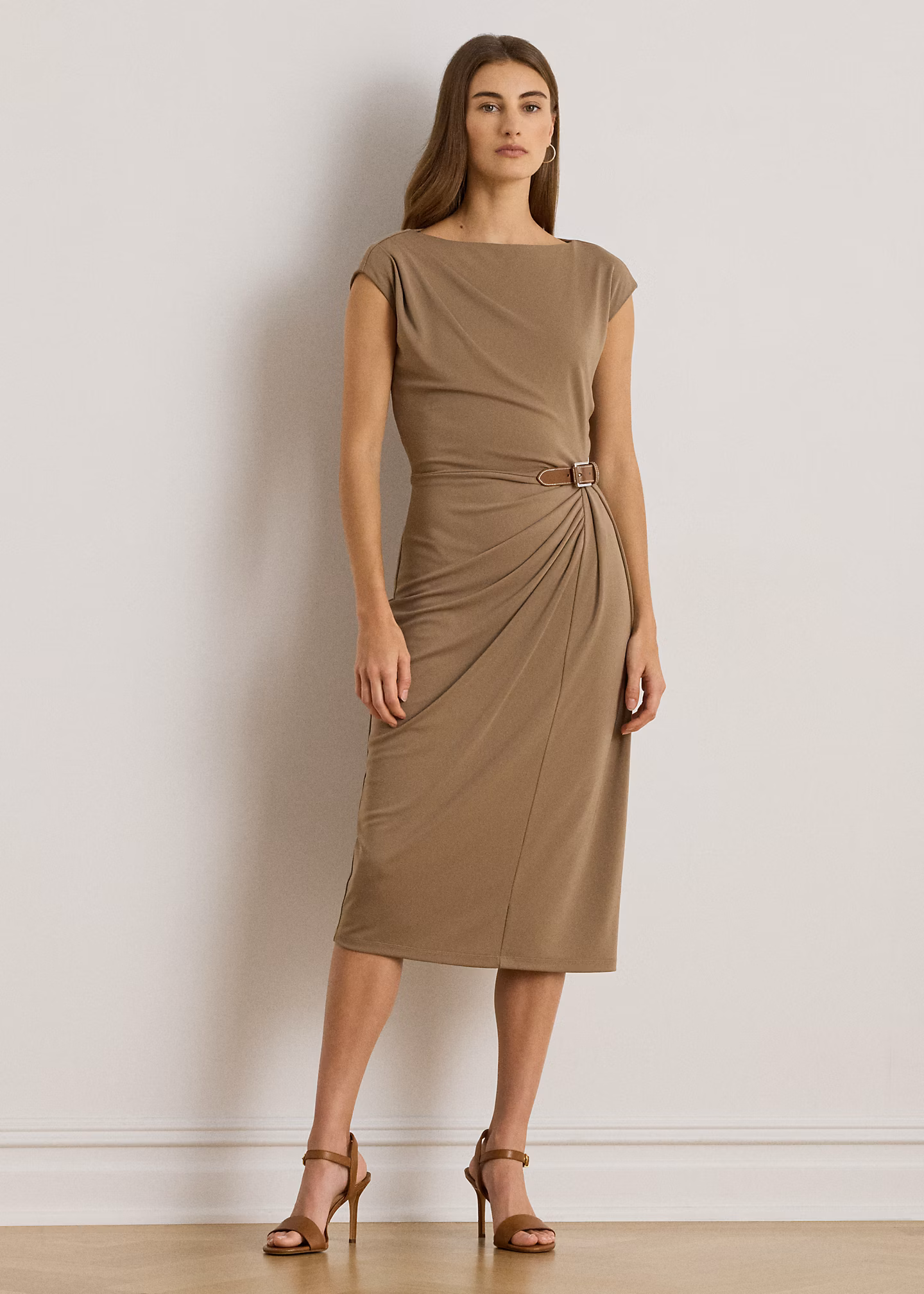 Kleid mit U-Boot-Ausschnitt und Schnalle - RALPH LAUREN OUTLET