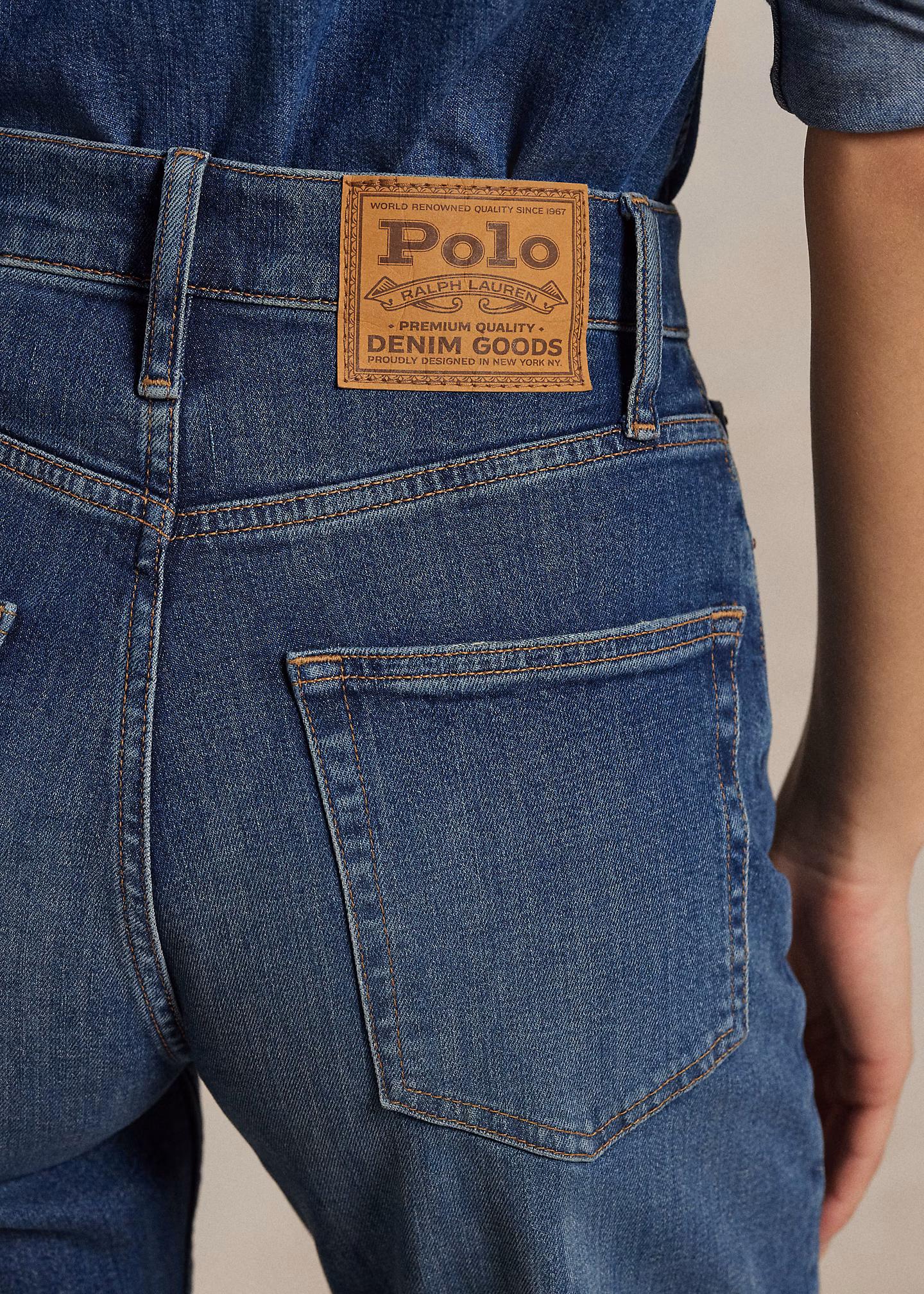 Straight-Fit Jeans mit hoher Leibhöhe - RALPH LAUREN OUTLET