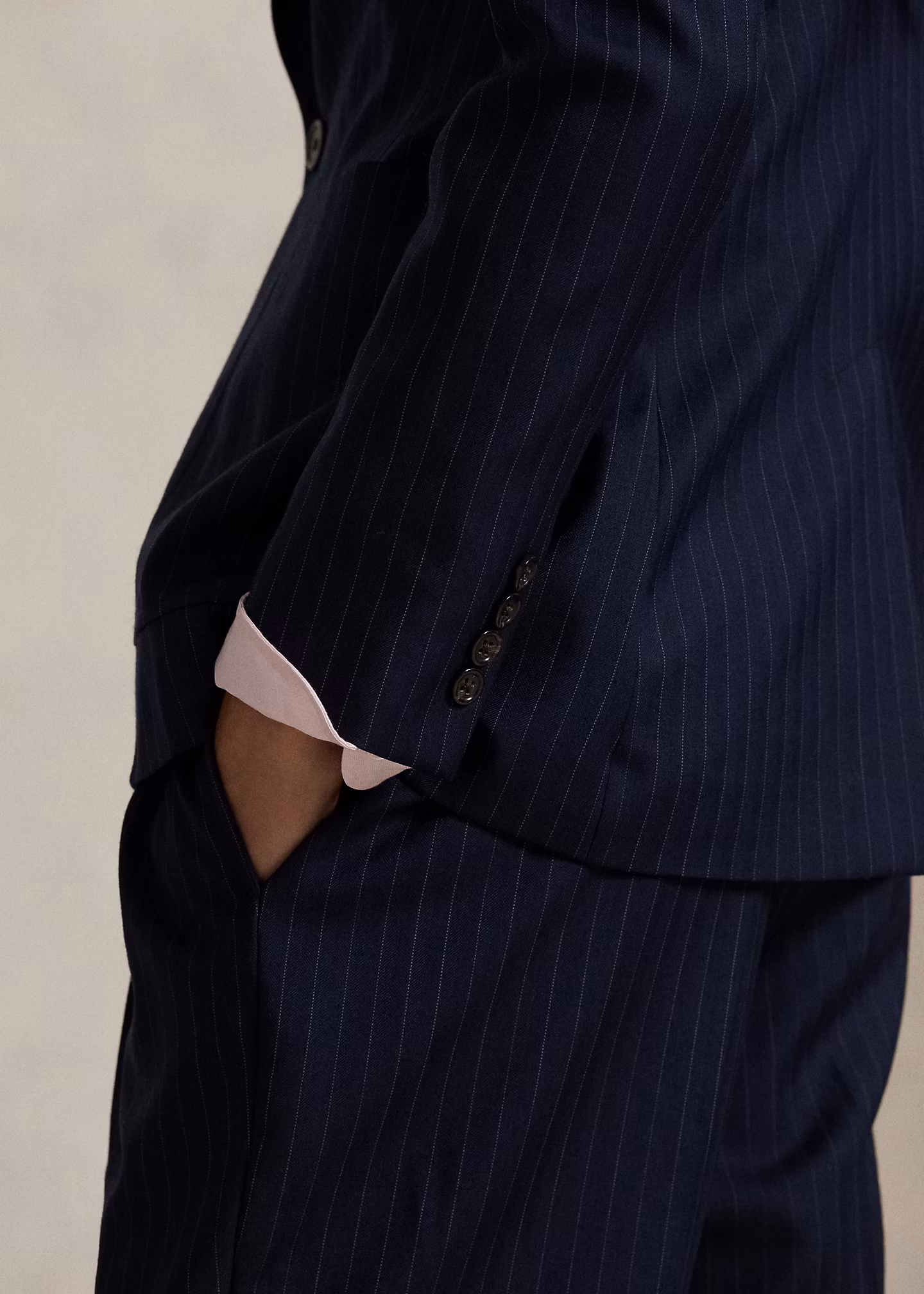 Einreihiger Blazer mit Nadelstreifen - RALPH LAUREN OUTLET