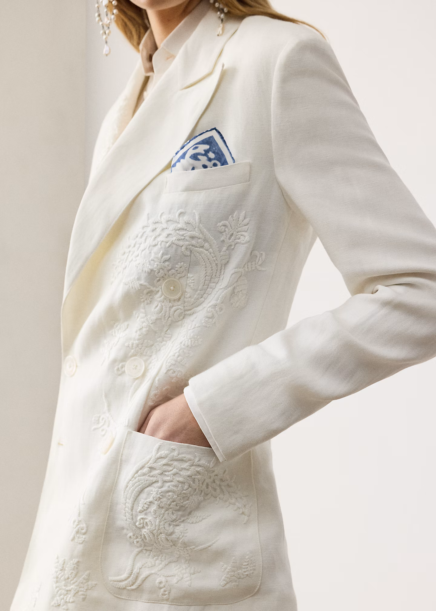 Bestickte Jacke Collen aus Mikropiqué - RALPH LAUREN OUTLET