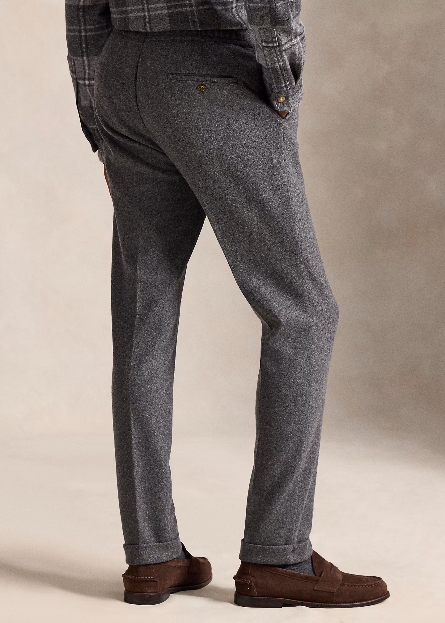 Anzughose aus Strick-Flanell - RALPH LAUREN OUTLET