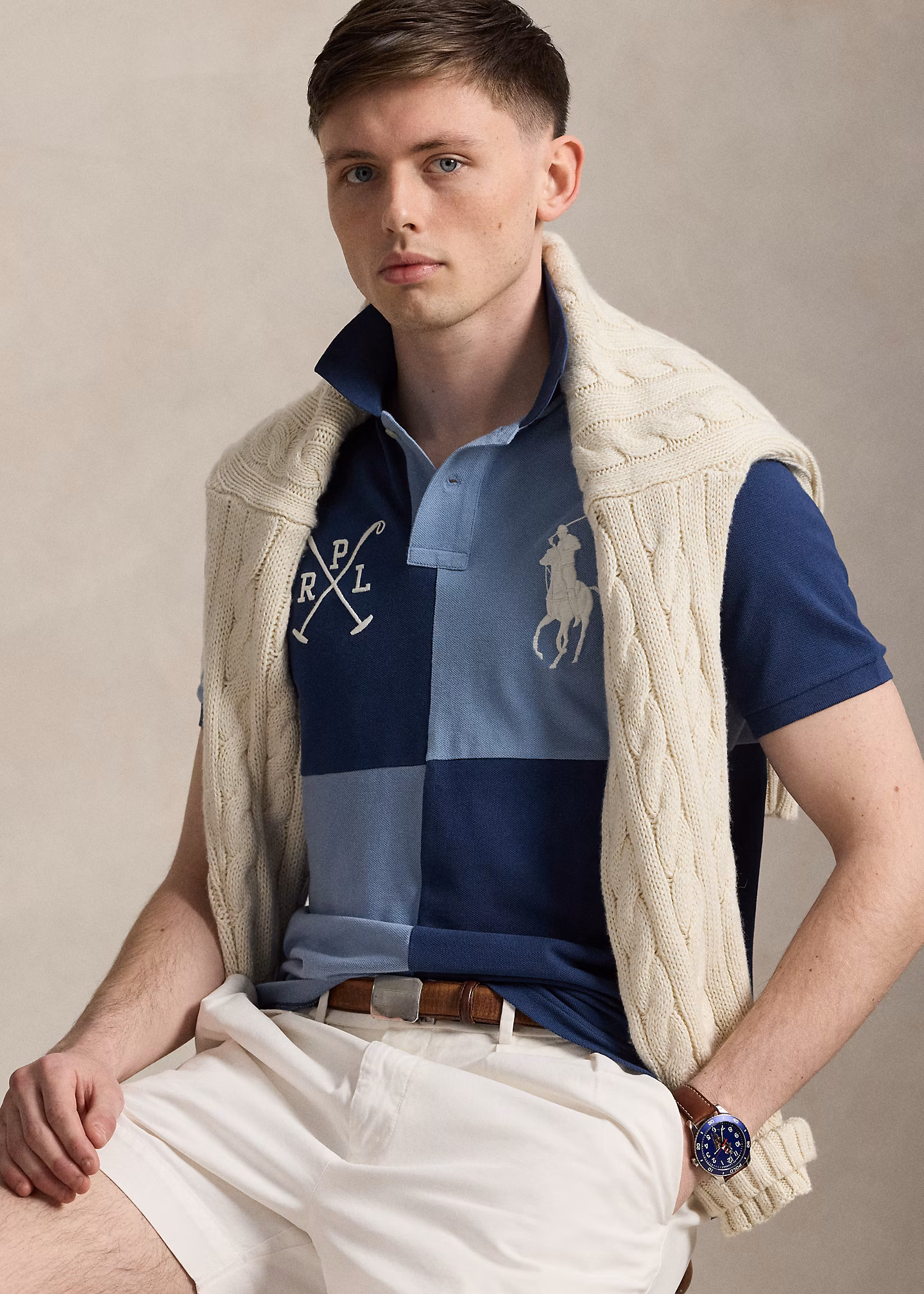 Custom-Slim Piqué-Poloshirt mit Big Pony - RALPH LAUREN OUTLET