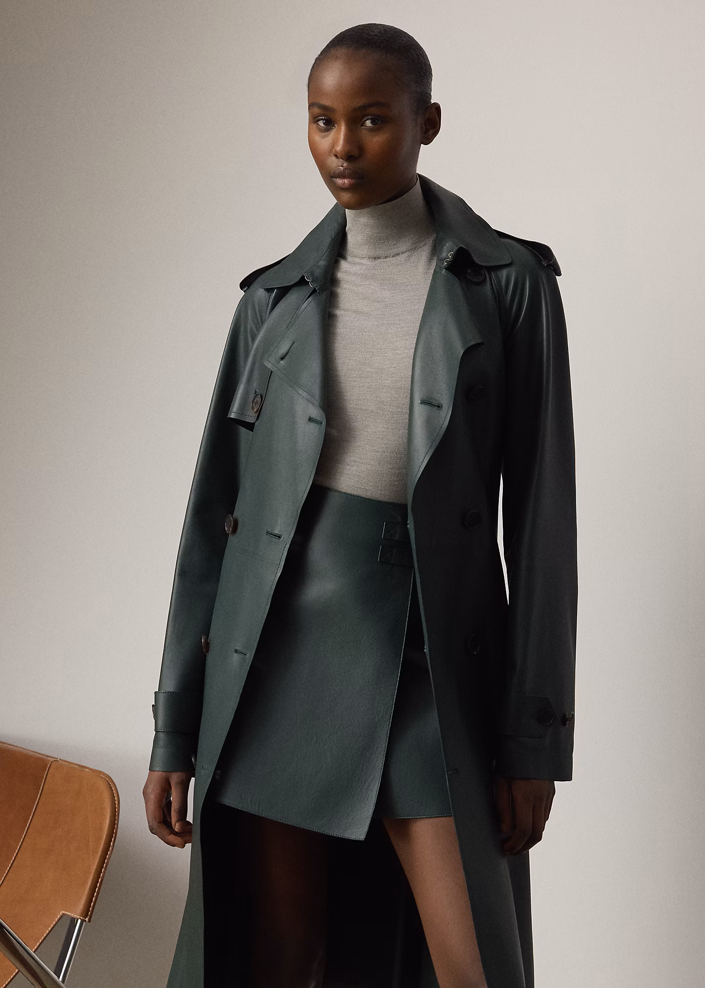 Trenchcoat Niles aus Lammleder - RALPH LAUREN OUTLET