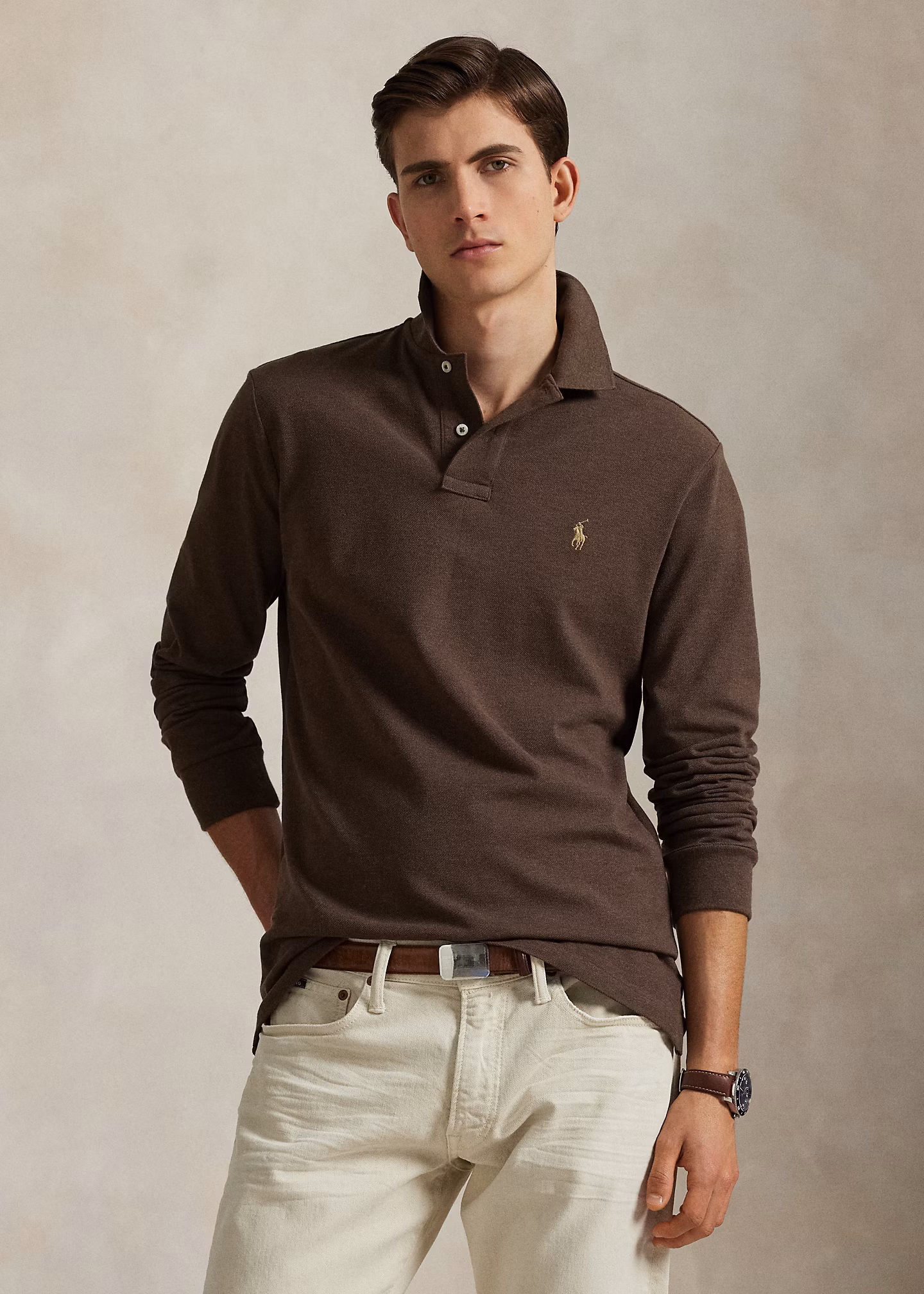 Custom-Slim-Fit Piqué-Poloshirt - RALPH LAUREN OUTLET