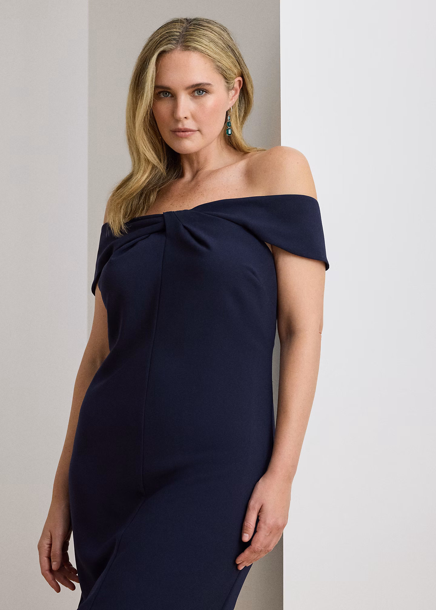 Crêpe-Cocktailkleid mit Twist-Detail - RALPH LAUREN OUTLET