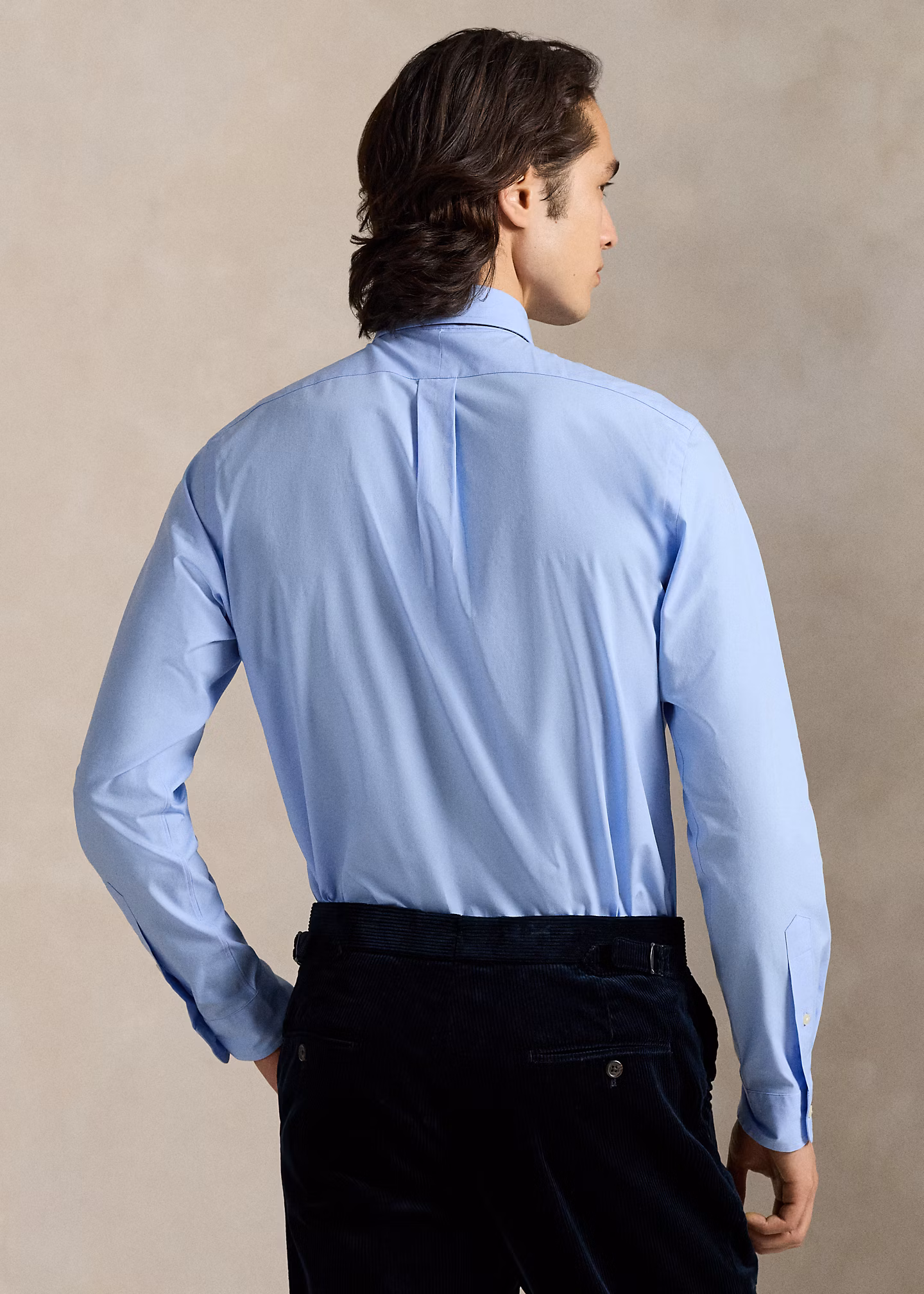 Custom-Fit Hemd aus Stretchpopeline - RALPH LAUREN OUTLET