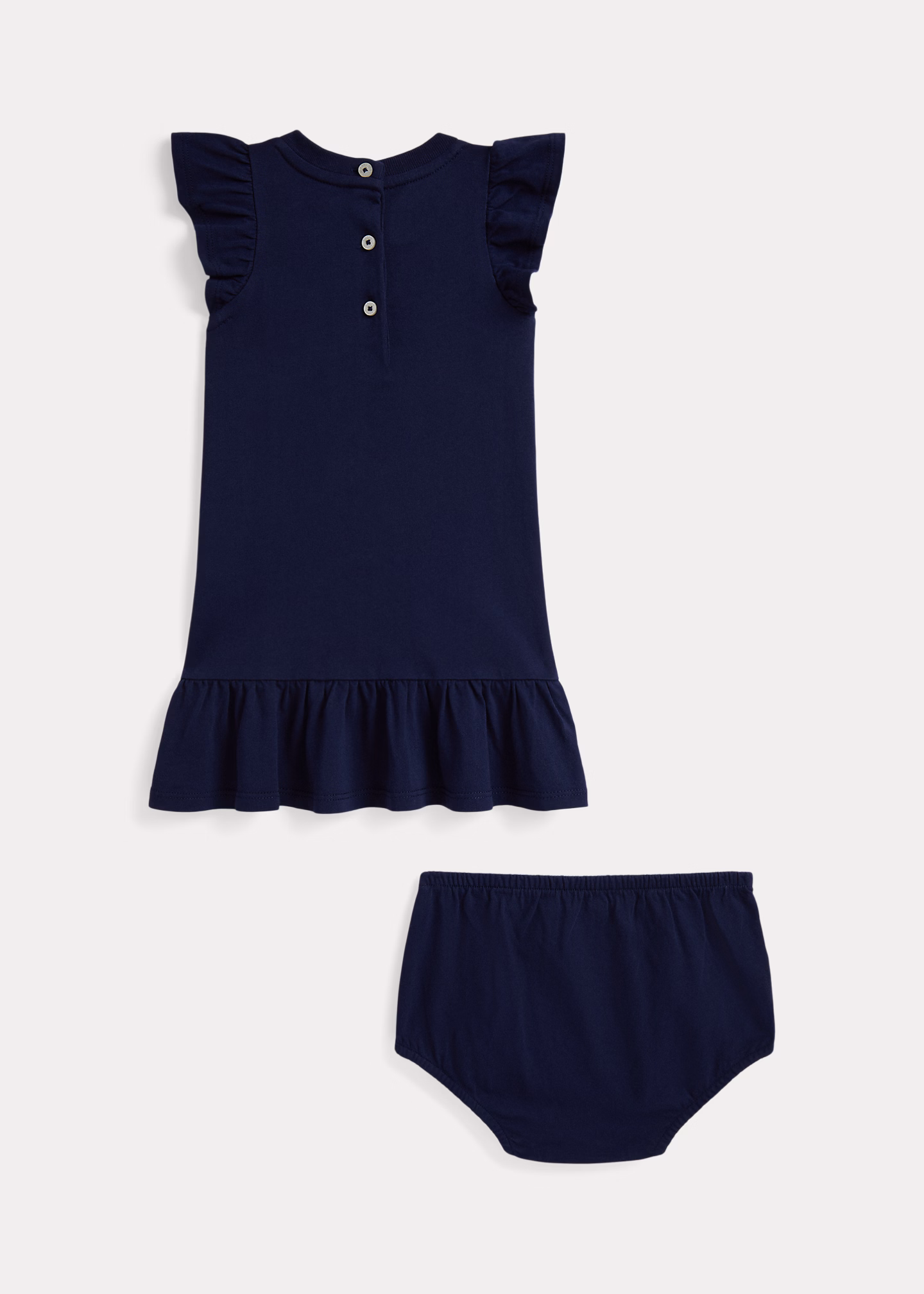 Baumwollkleid & Höschen mit Polo Bear - RALPH LAUREN OUTLET