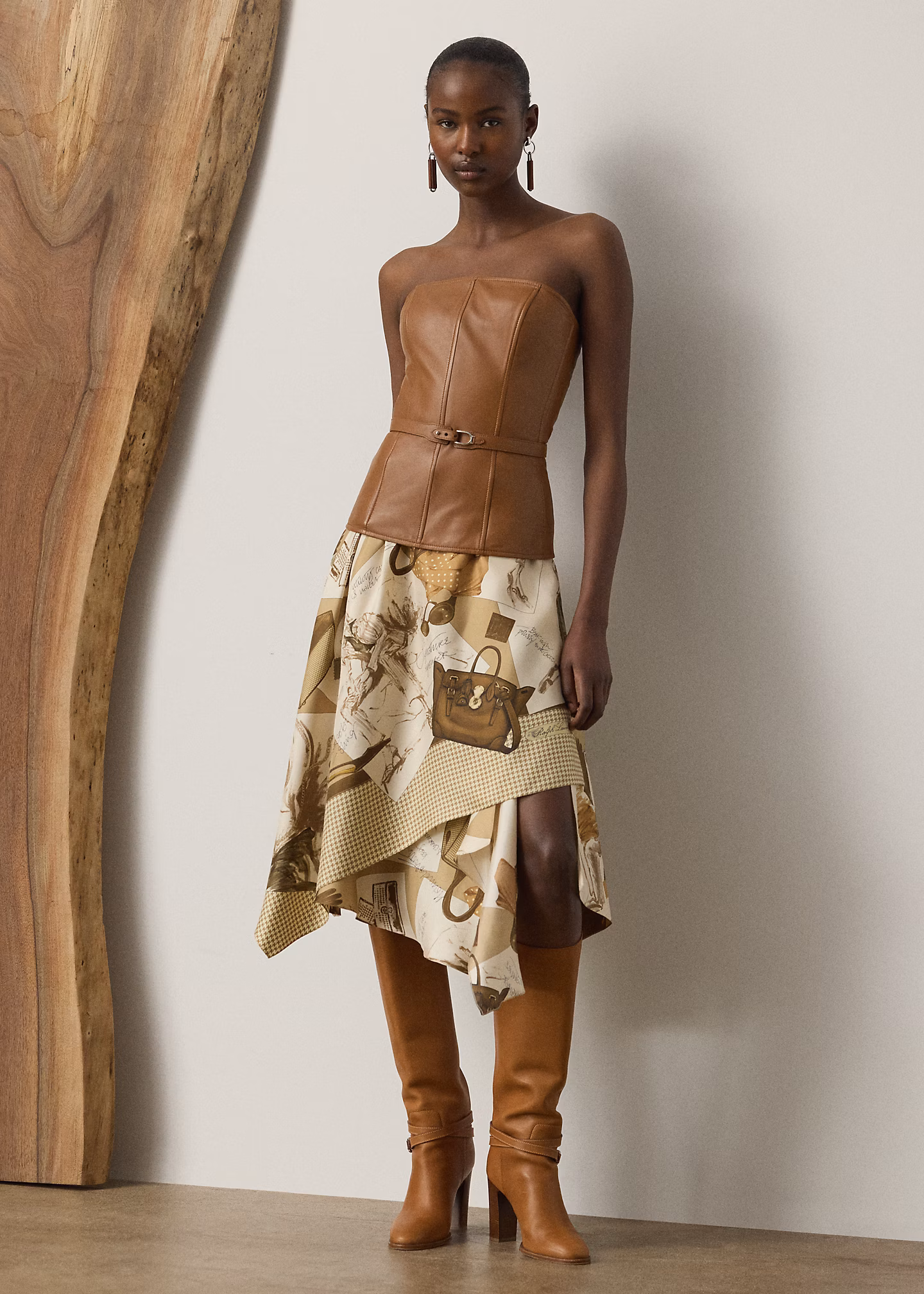 Seidentwill-Rock Glenn mit Tagebuchmotiv - RALPH LAUREN OUTLET