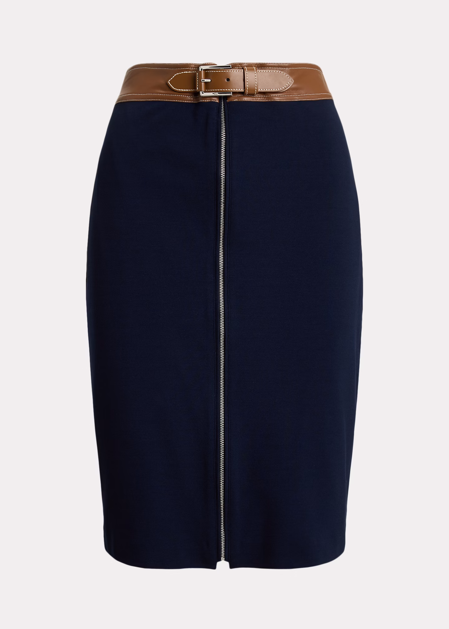 Ponté-Bleistiftrock mit Kunstlederbesatz - RALPH LAUREN OUTLET