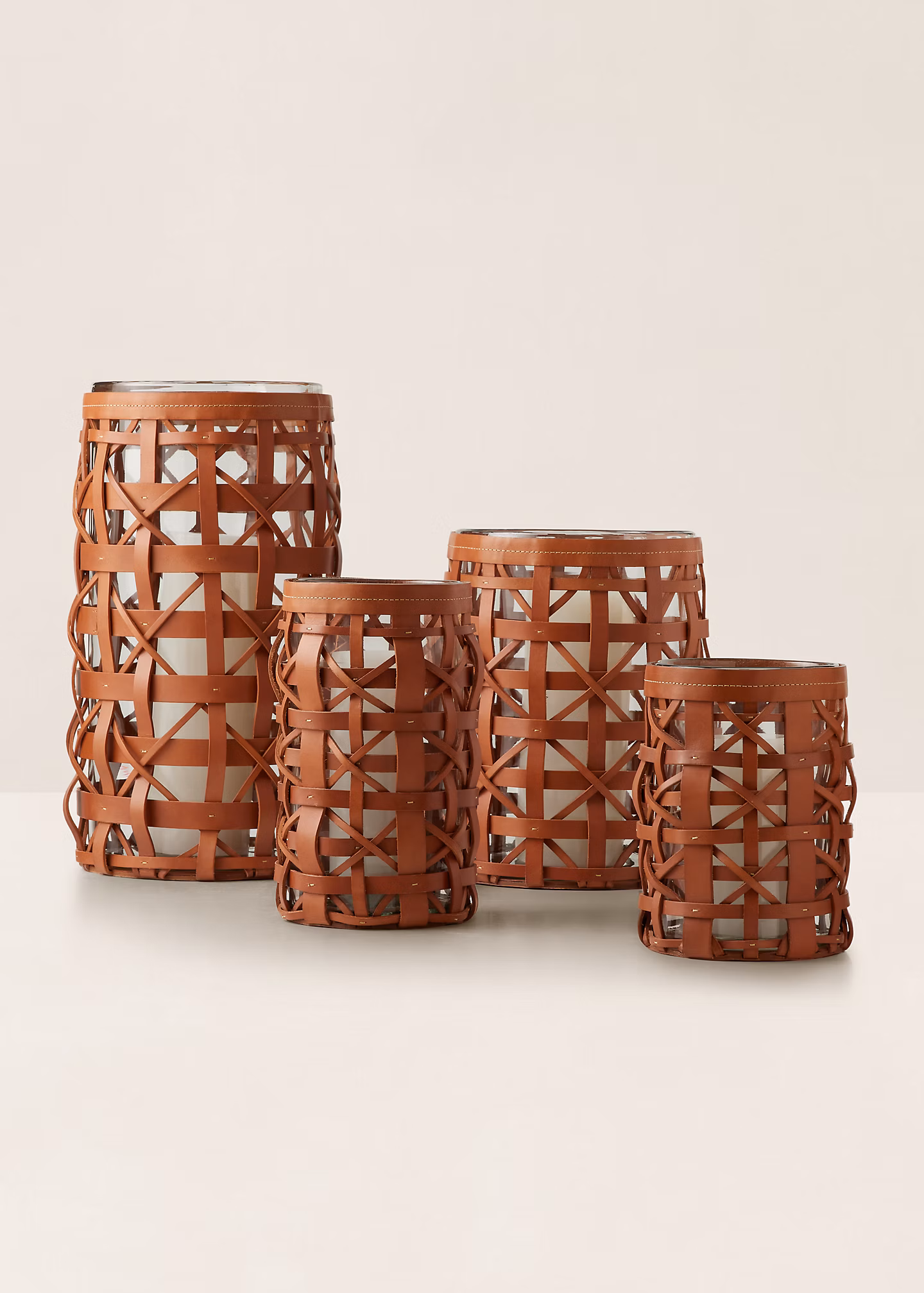 Windlicht Preston aus gewebtem Leder - RALPH LAUREN OUTLET