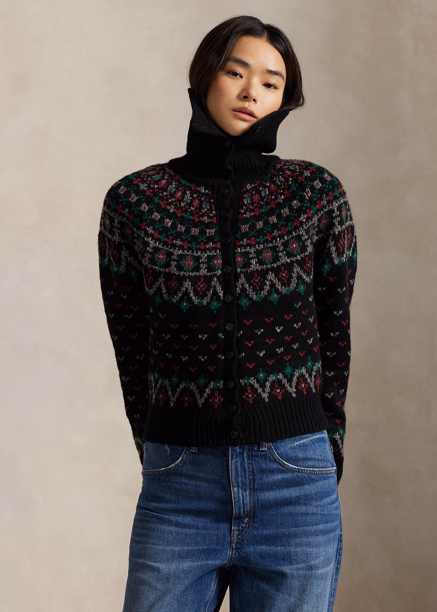 Strickjacke mit Fair-Isle-Muster - RALPH LAUREN OUTLET