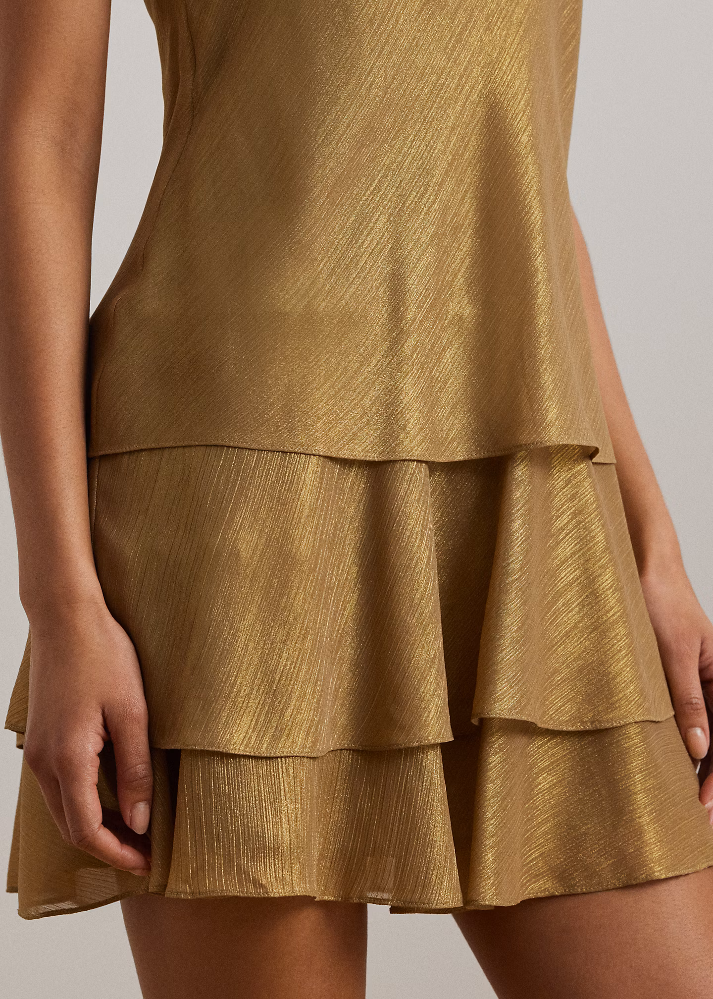 Ärmelloses Etuikleid in Metallic-Optik - RALPH LAUREN OUTLET