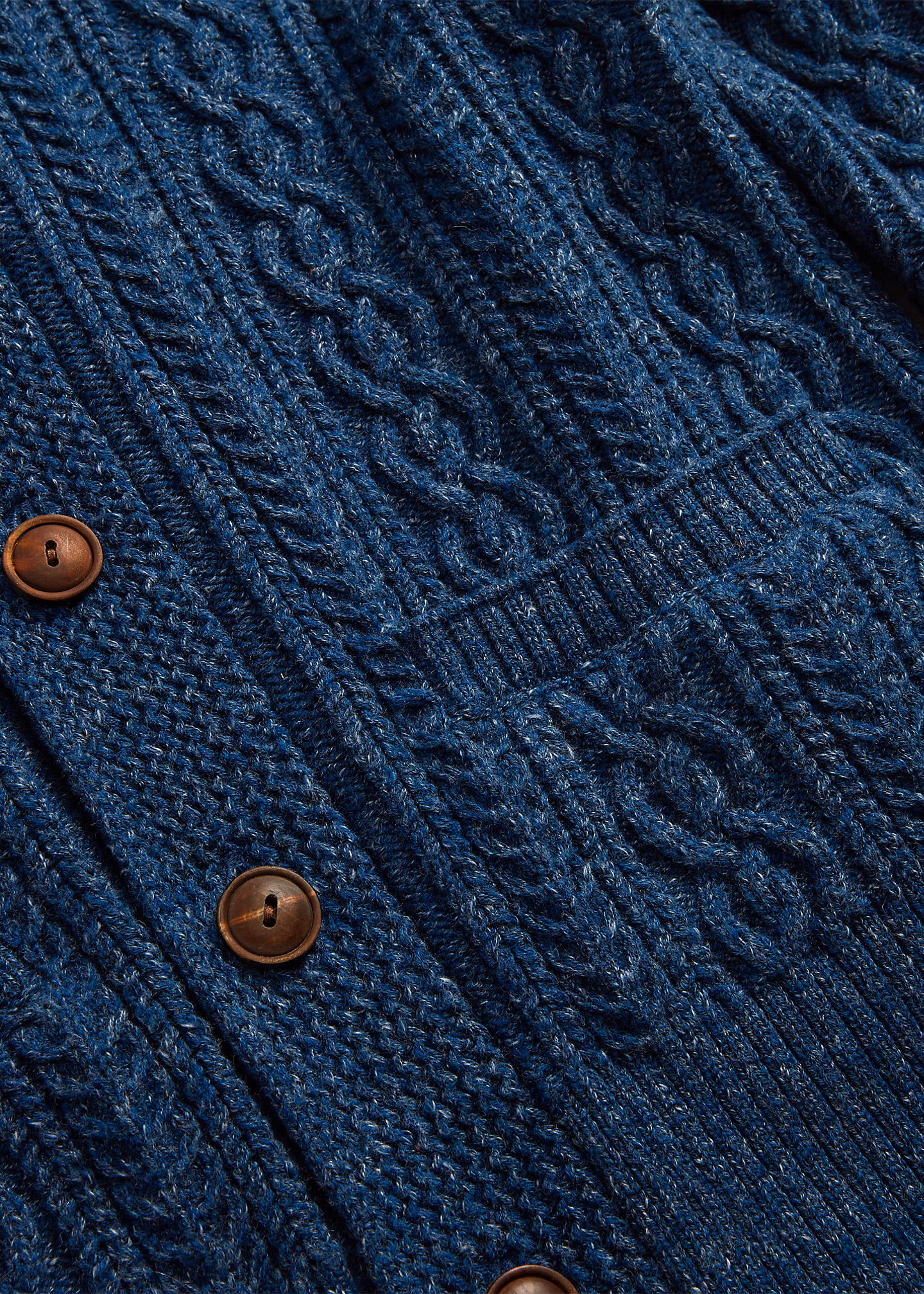 Zopfmuster-Strickjacke mit Schalkragen - RALPH LAUREN OUTLET