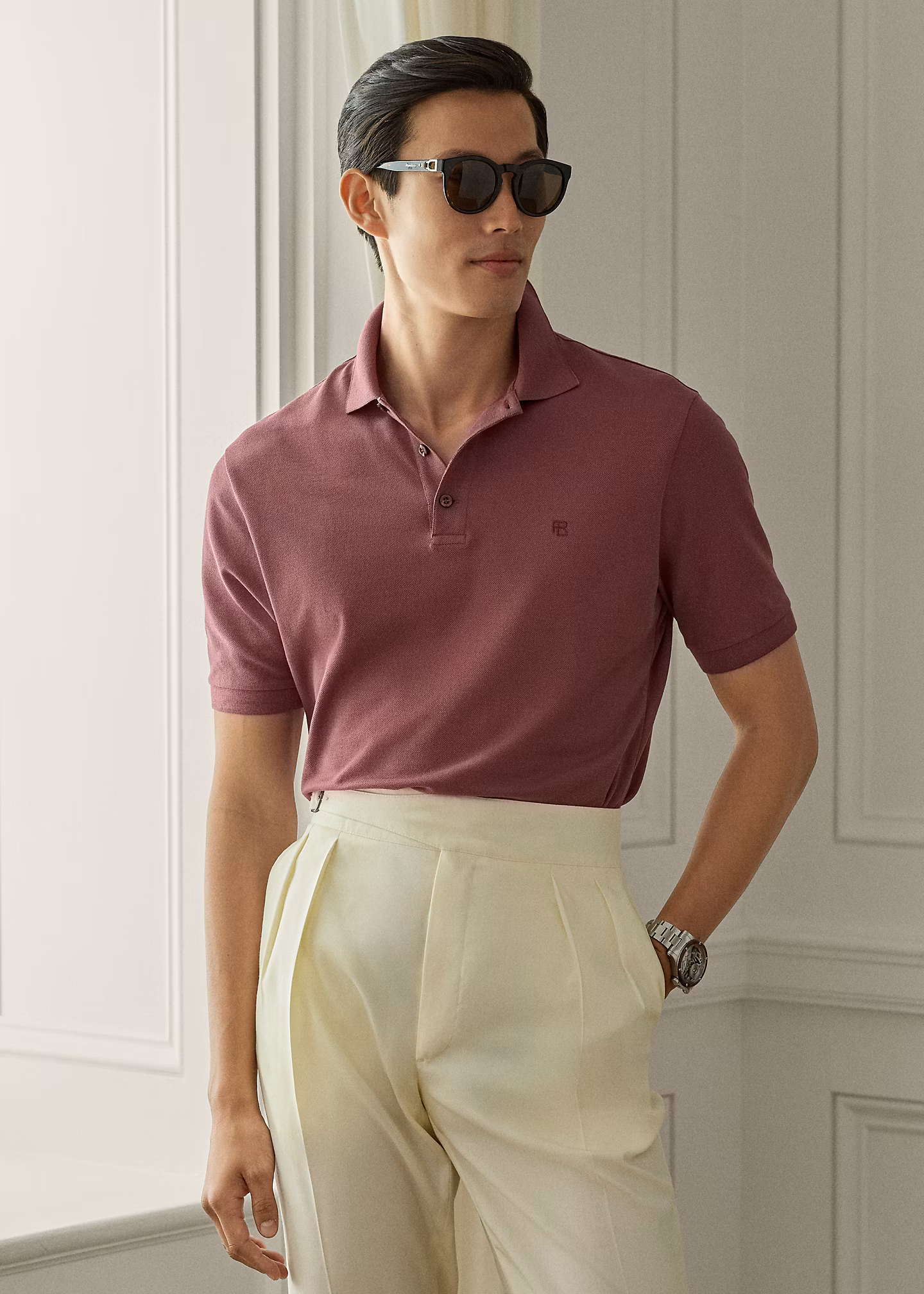 Custom-Slim-Fit Piqué-Poloshirt - RALPH LAUREN OUTLET