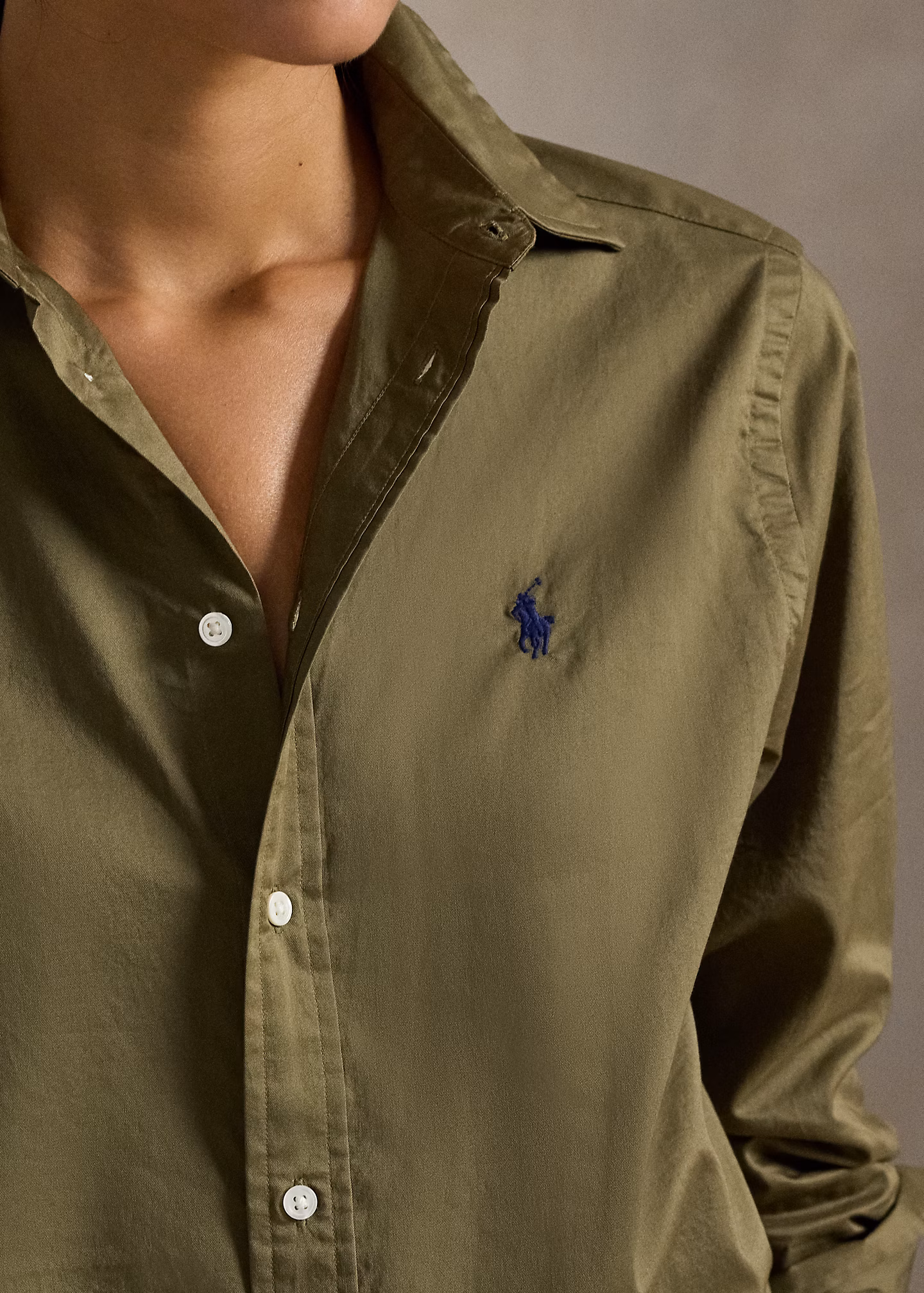 Classic-Fit Hemd aus Baumwolltwill - RALPH LAUREN OUTLET