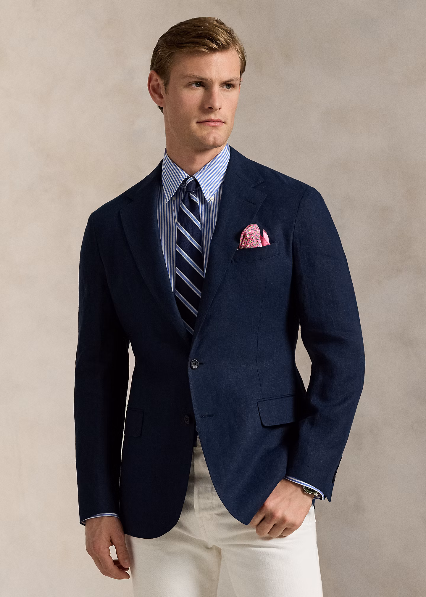 Tailored-Fit Leinen-Anzugjacke Polo Soft - RALPH LAUREN OUTLET