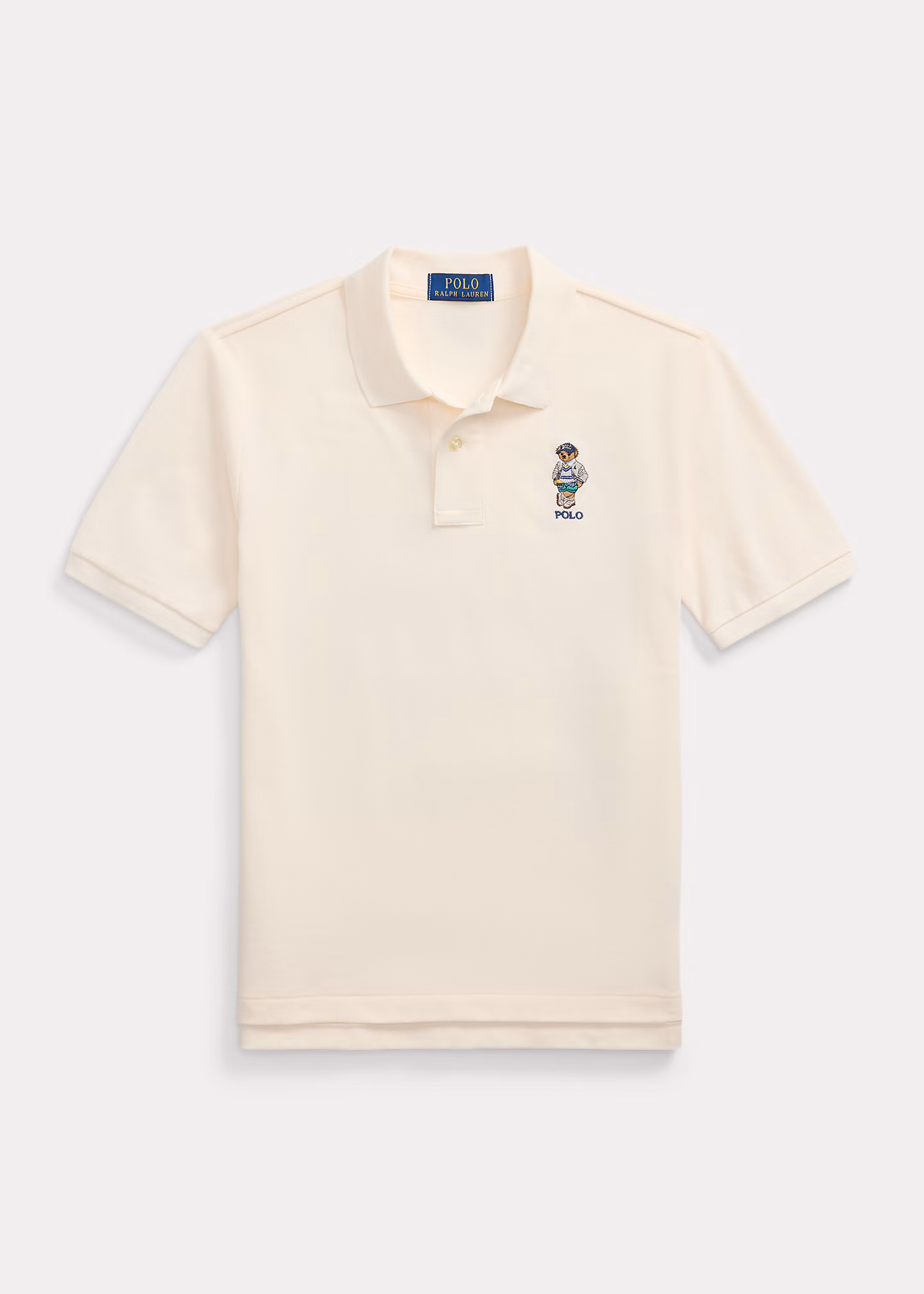 Baumwollpiqué-Poloshirt mit Polo Bear - RALPH LAUREN OUTLET