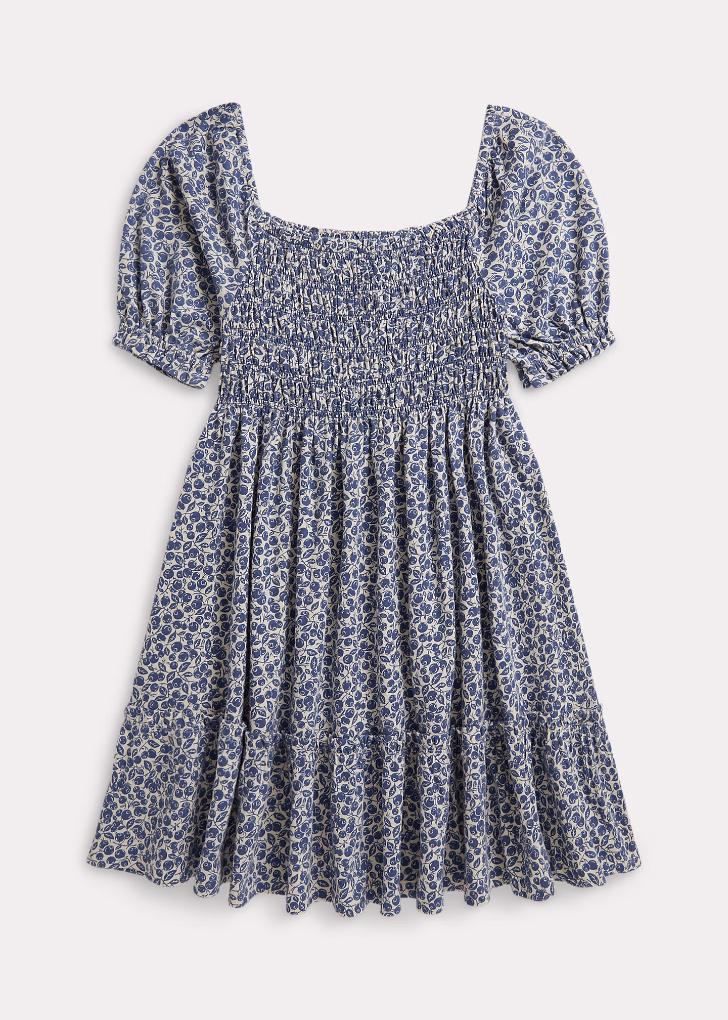 Baumwolljerseykleid mit Blaubeer-Druck - RALPH LAUREN OUTLET