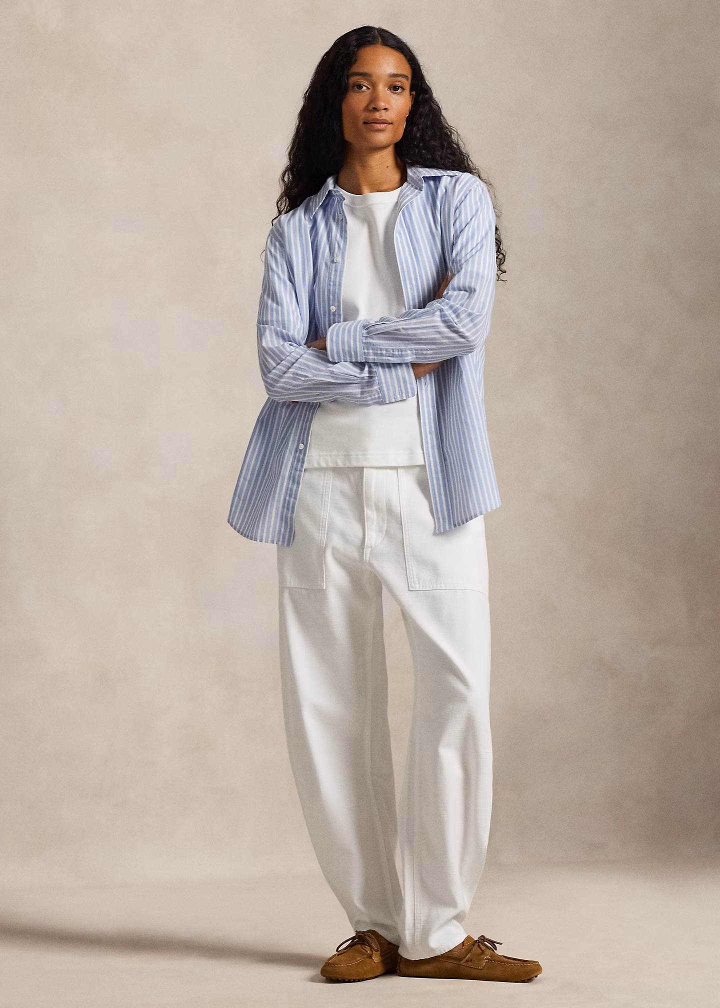 Classic-Fit Baumwoll-Leinen-Hemd - RALPH LAUREN OUTLET