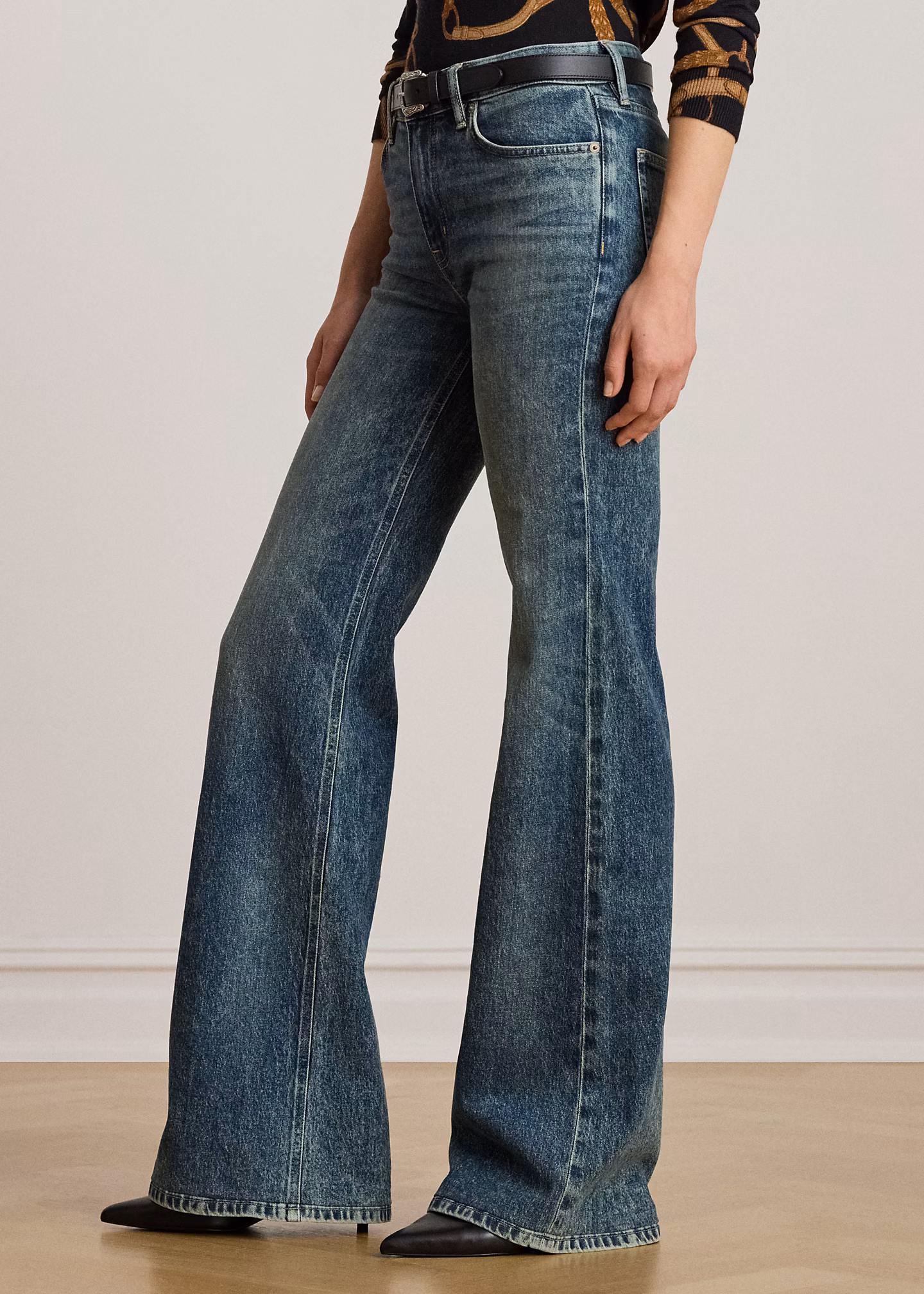 Ausgestellte Jeans mit hoher Leibhöhe - RALPH LAUREN OUTLET