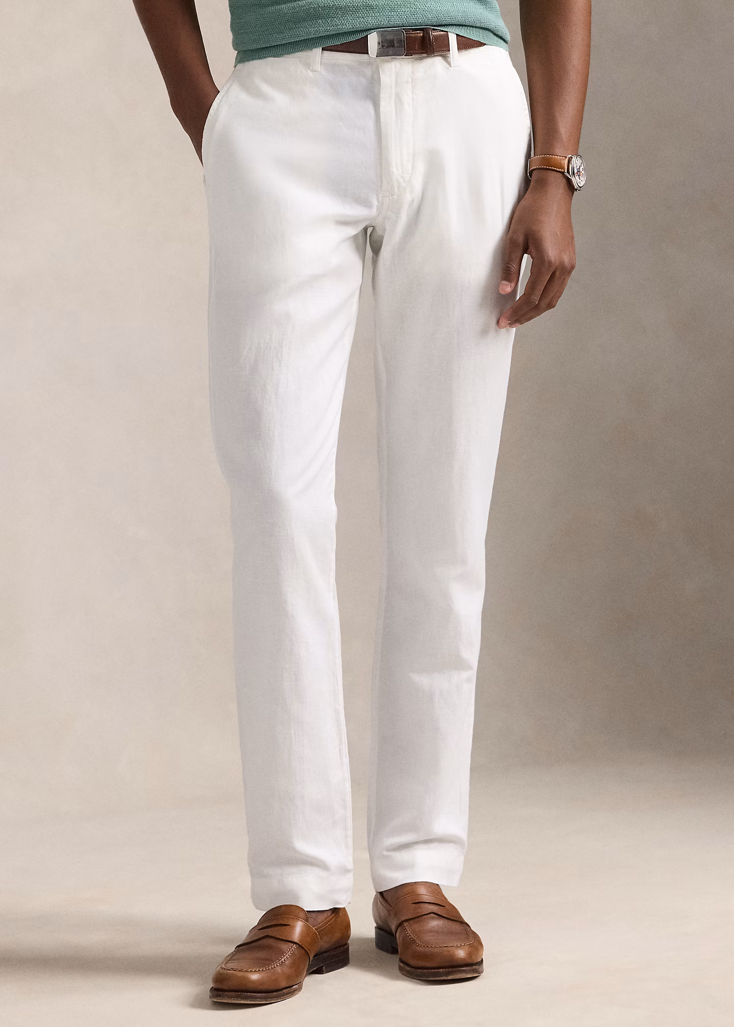 Straight-Fit Hose aus Baumwoll-Leinen - RALPH LAUREN OUTLET