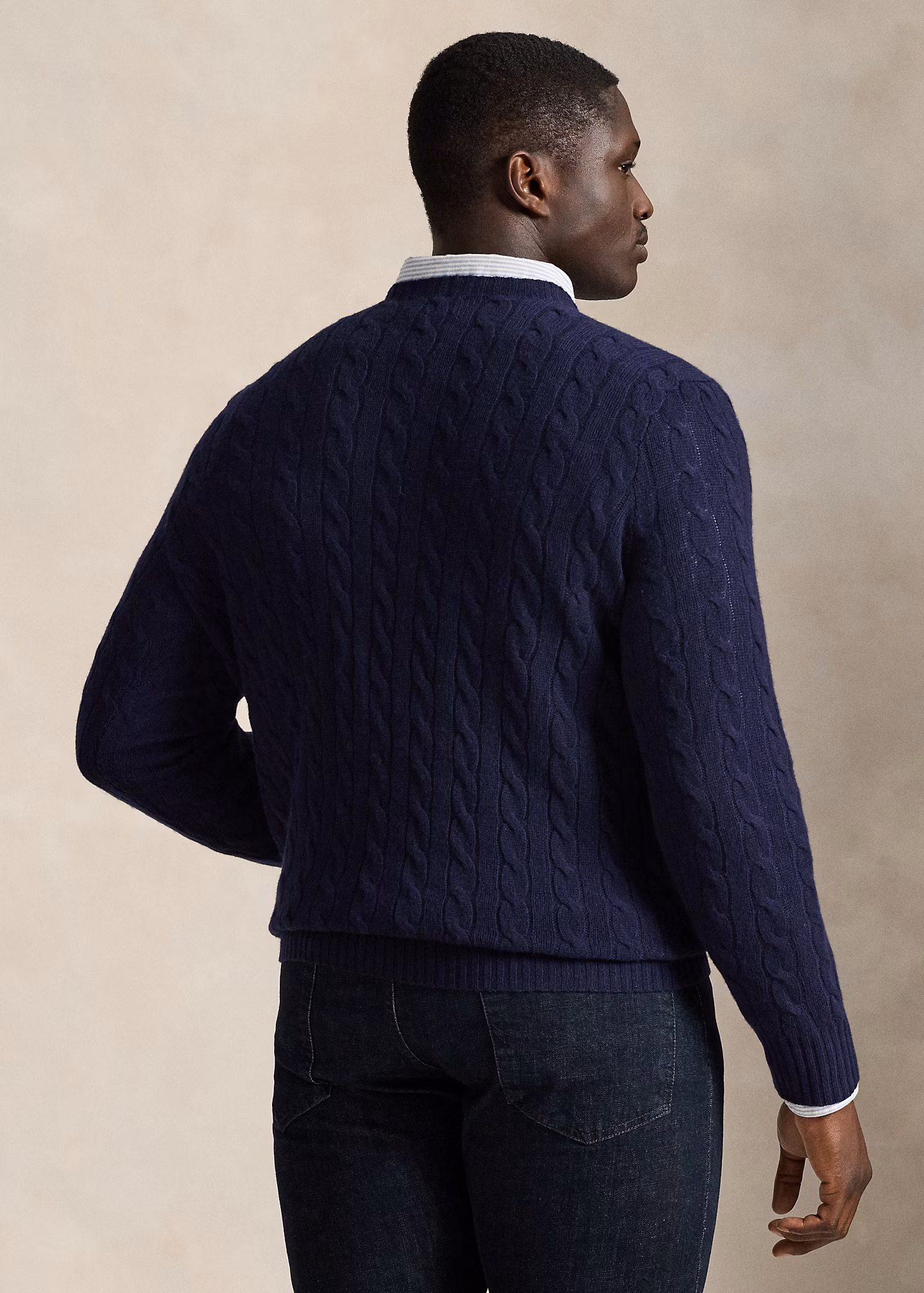 Woll-Kaschmir-Pullover mit Zopfmuster - RALPH LAUREN OUTLET