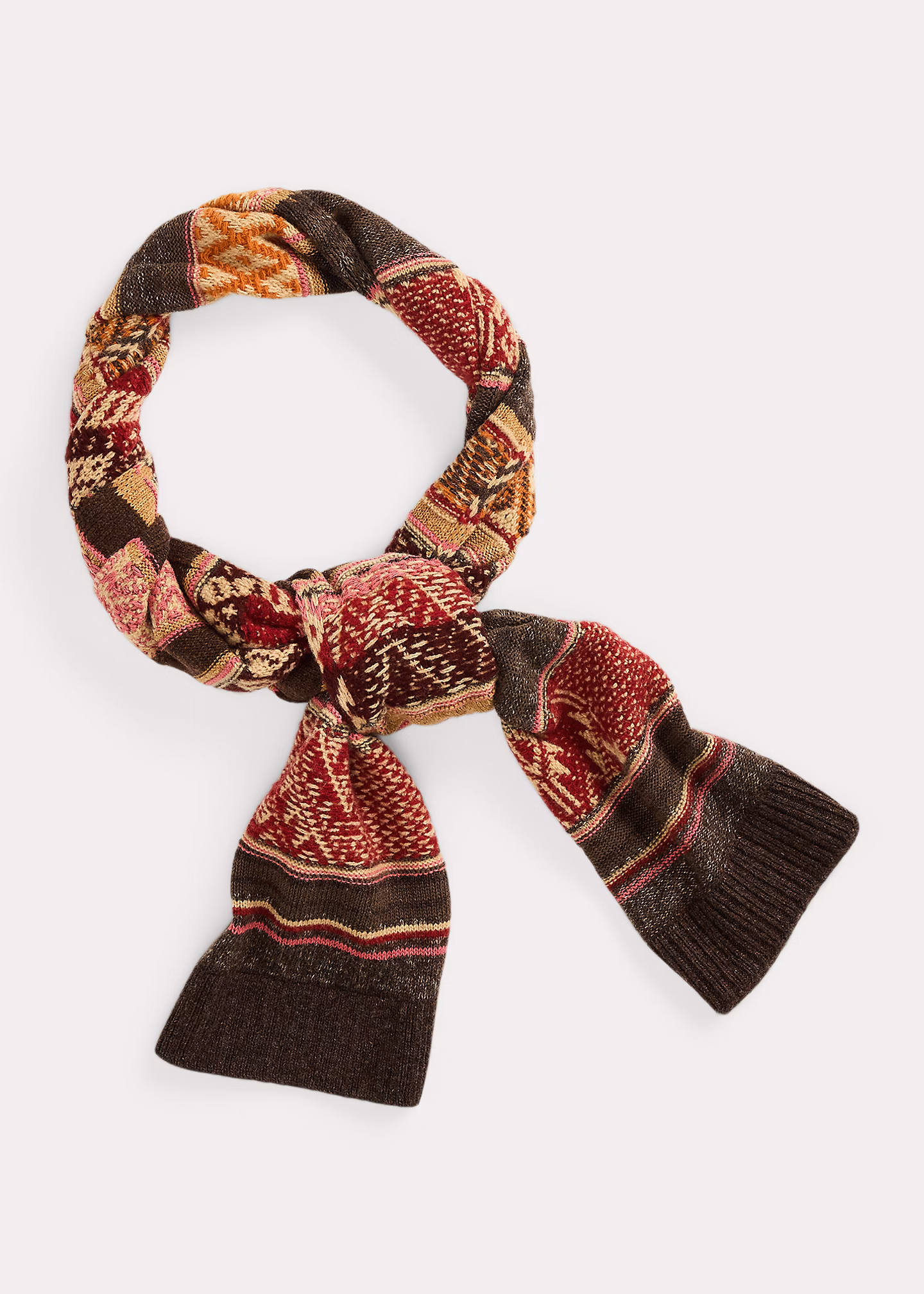 Jacquard-Strickschal aus Wollmischung - RALPH LAUREN OUTLET