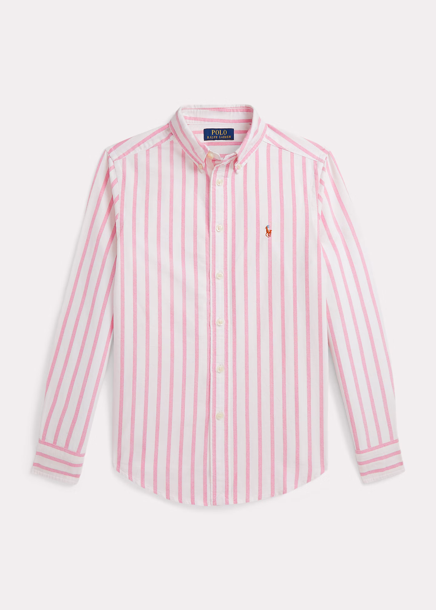 Gestreiftes Hemd aus Baumwolloxford - RALPH LAUREN OUTLET