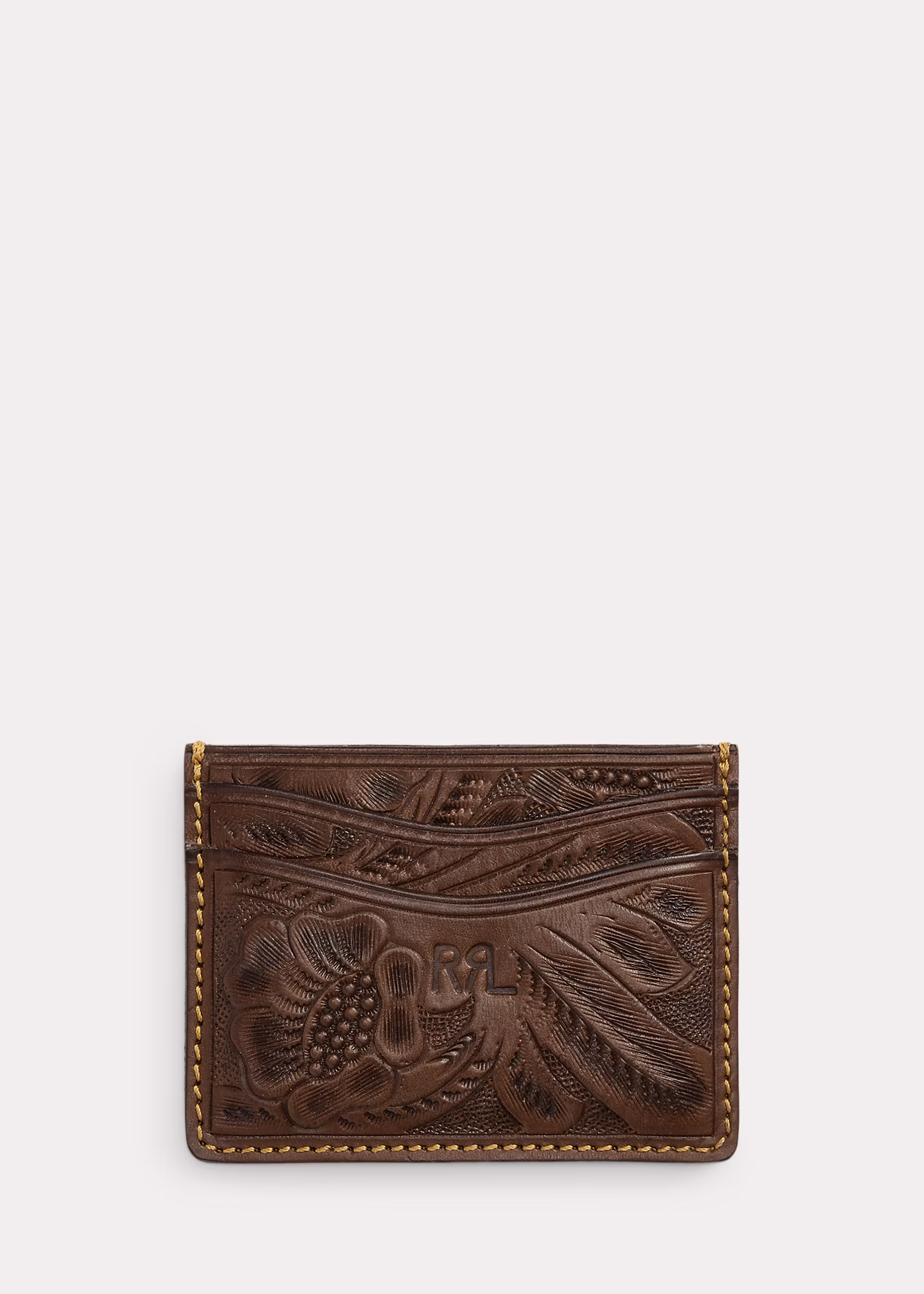 Handgearbeitetes Kartenetui aus Leder - RALPH LAUREN OUTLET