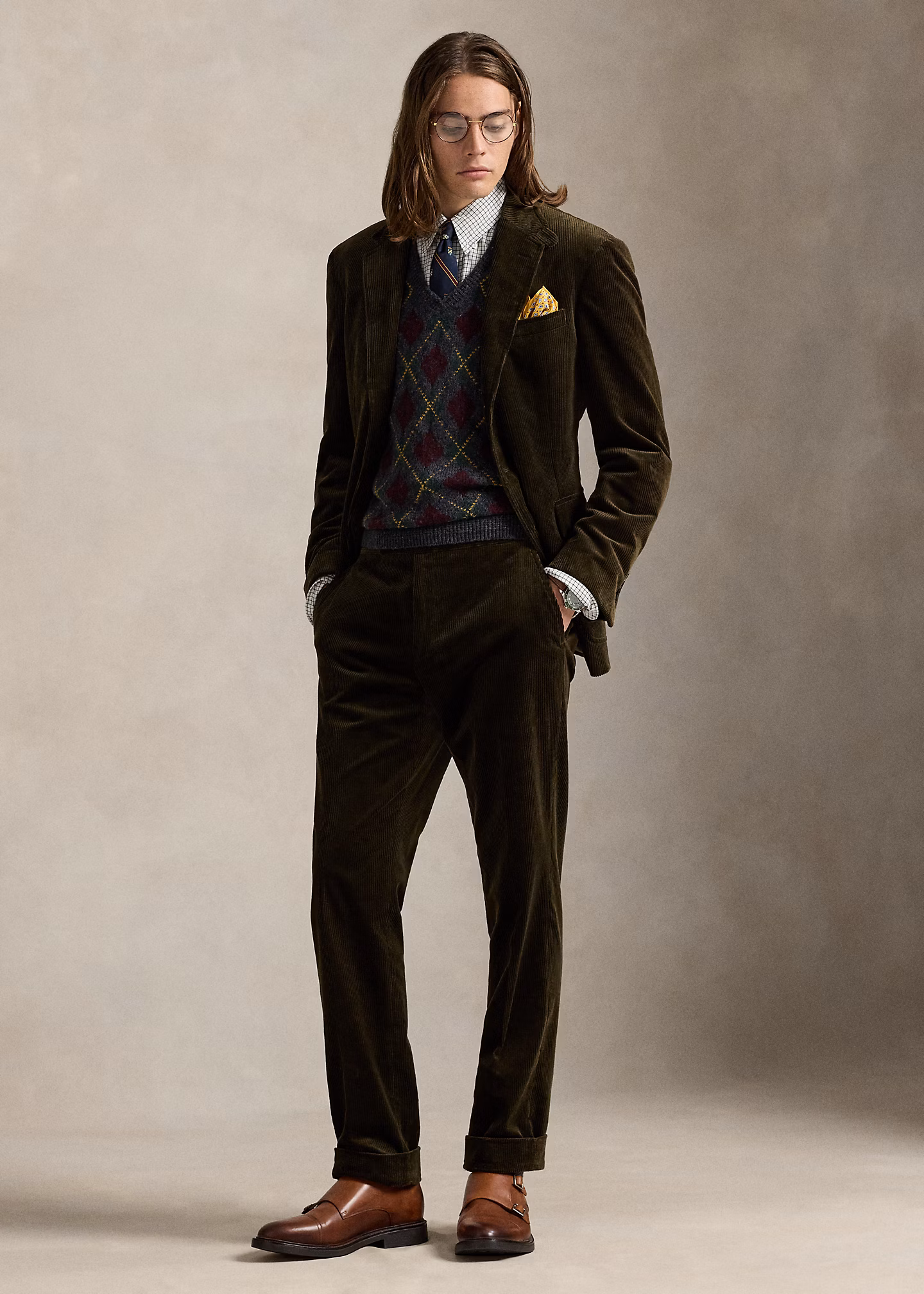 Argyle-Pullunder aus Wolle und Kaschmir - RALPH LAUREN OUTLET