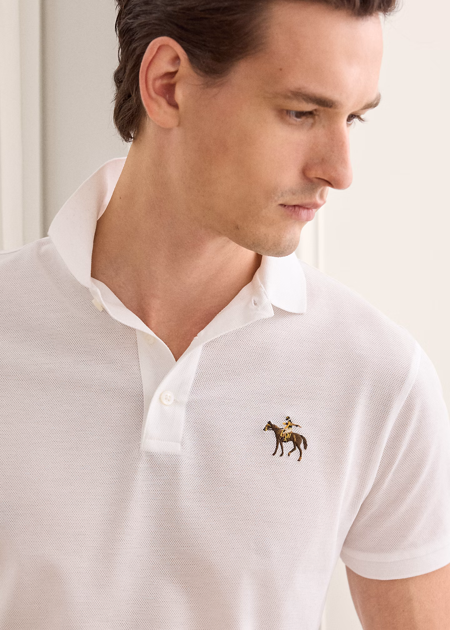 Custom-Slim-Fit Poloshirt aus Piqué - RALPH LAUREN OUTLET
