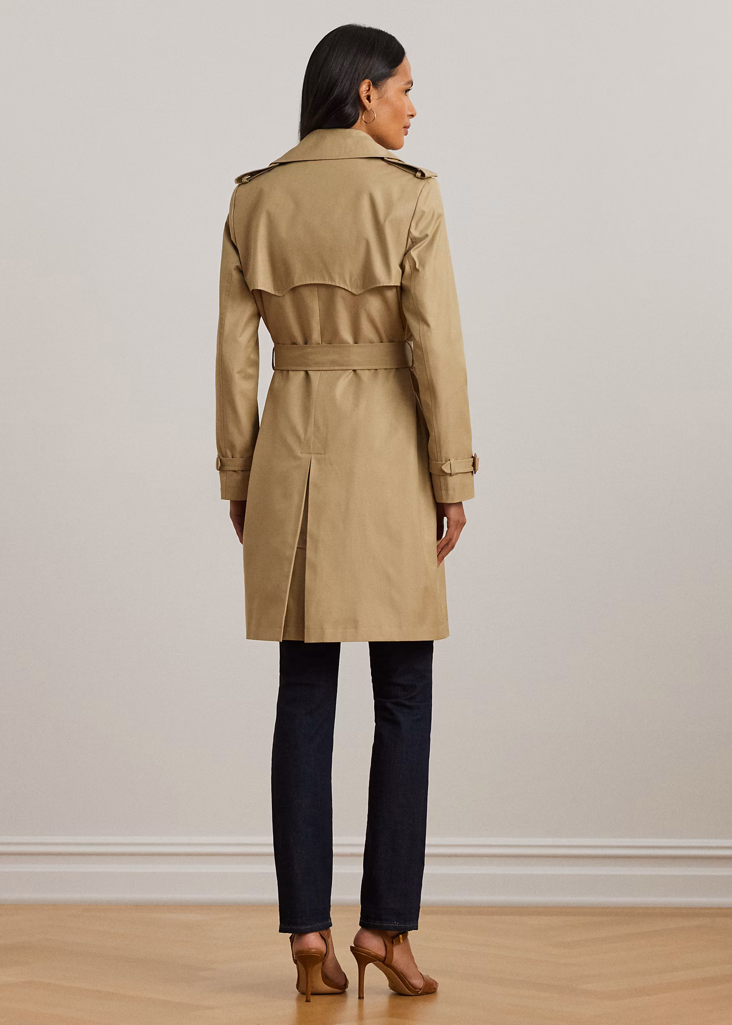 Zweireihiger Trenchcoat mit Baumwolle - RALPH LAUREN OUTLET