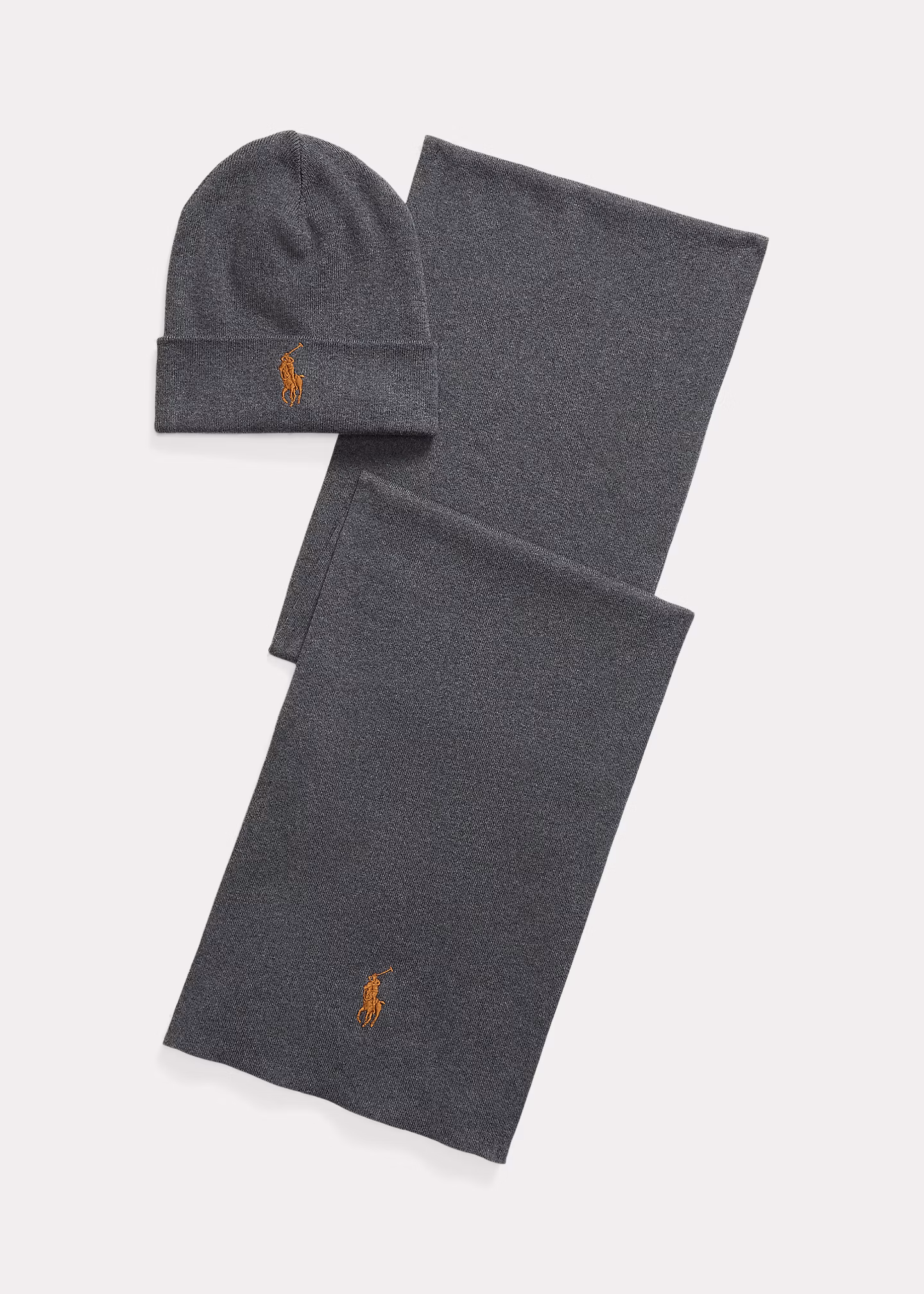 Gerippte Mütze und Schal im Geschenkset - RALPH LAUREN OUTLET