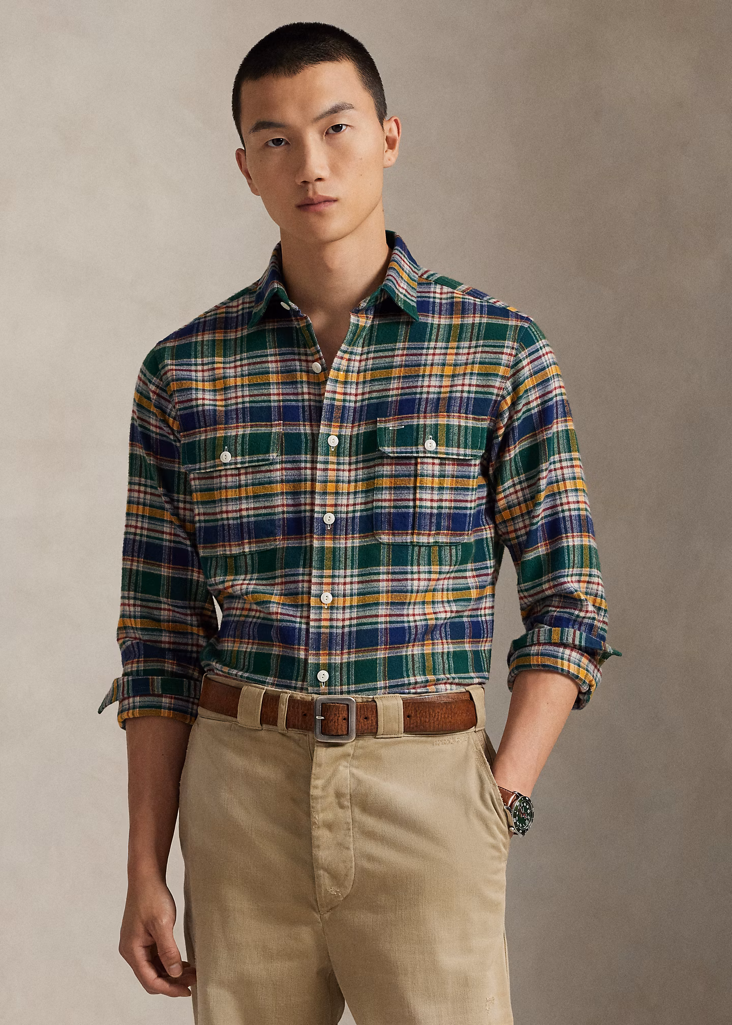 Classic-Fit Arbeitshemd aus Flanell - RALPH LAUREN OUTLET