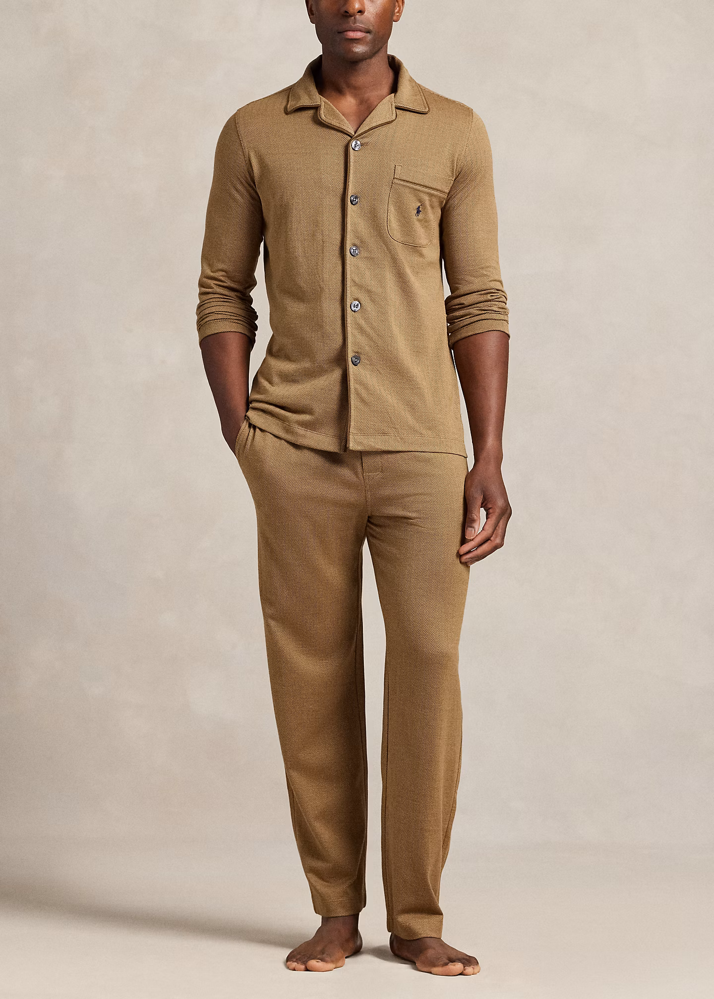 Pyjama aus Jacquardstrick - RALPH LAUREN OUTLET