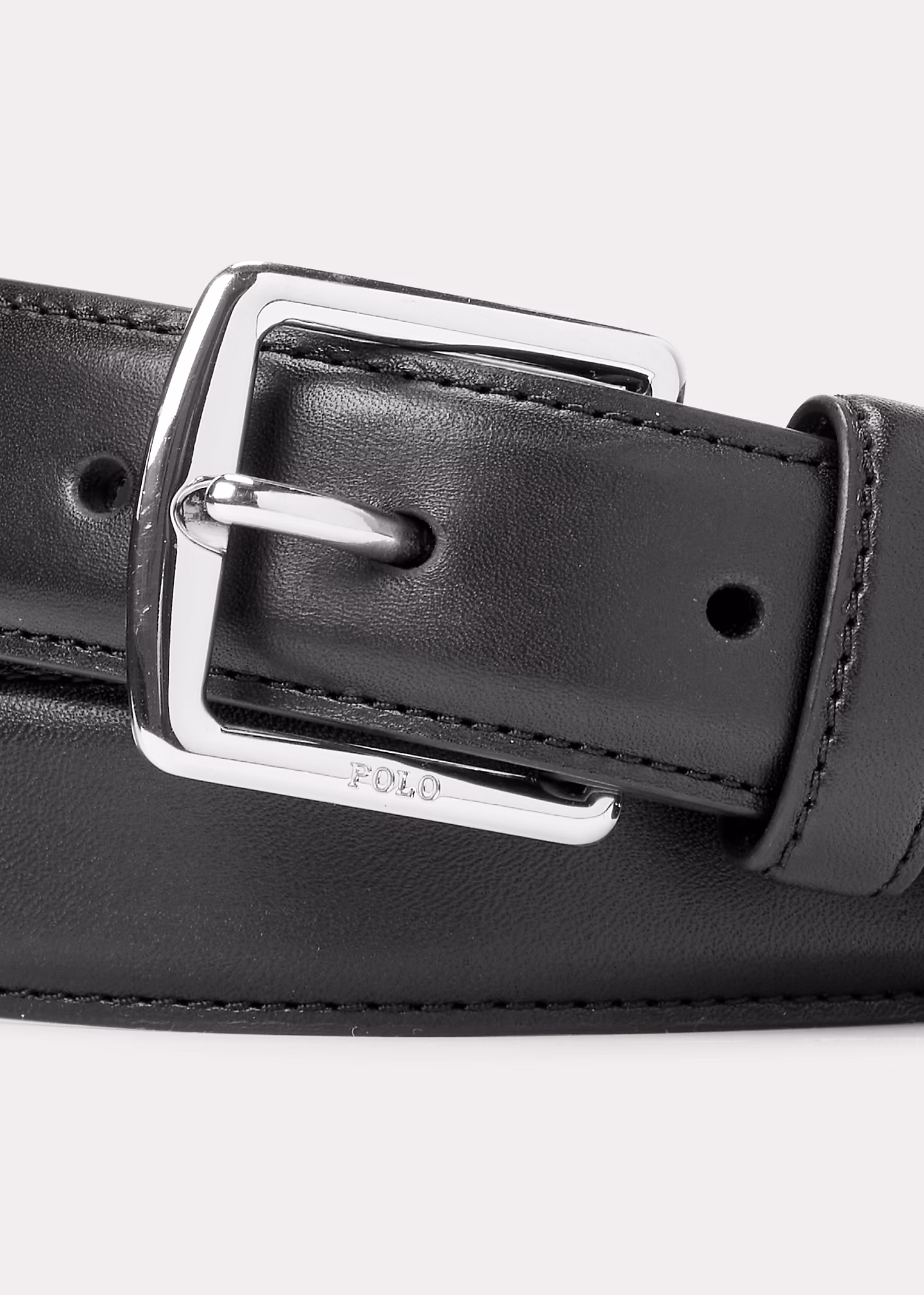 Eleganter Gürtel aus Narbenleder - RALPH LAUREN OUTLET