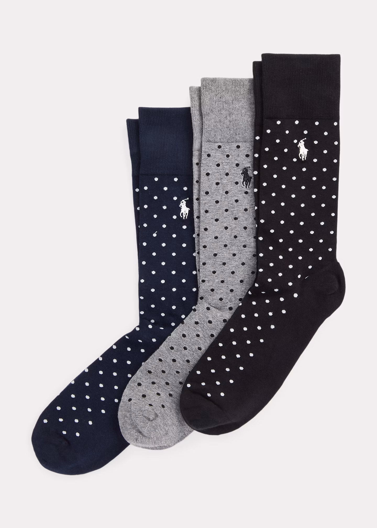 Gepunktete Anzugsocken im Dreierpack - RALPH LAUREN OUTLET