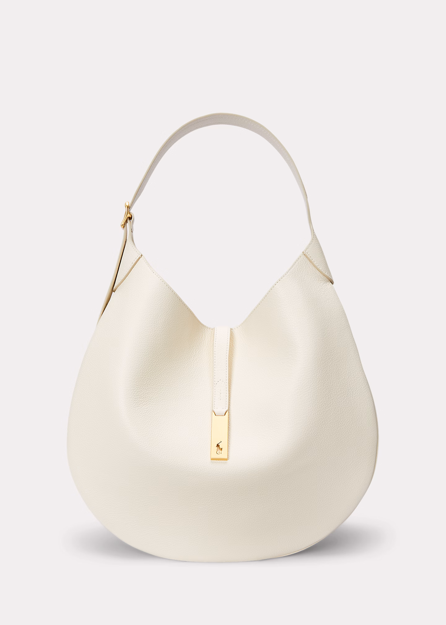 Große Schultertasche Polo ID aus Leder - RALPH LAUREN OUTLET