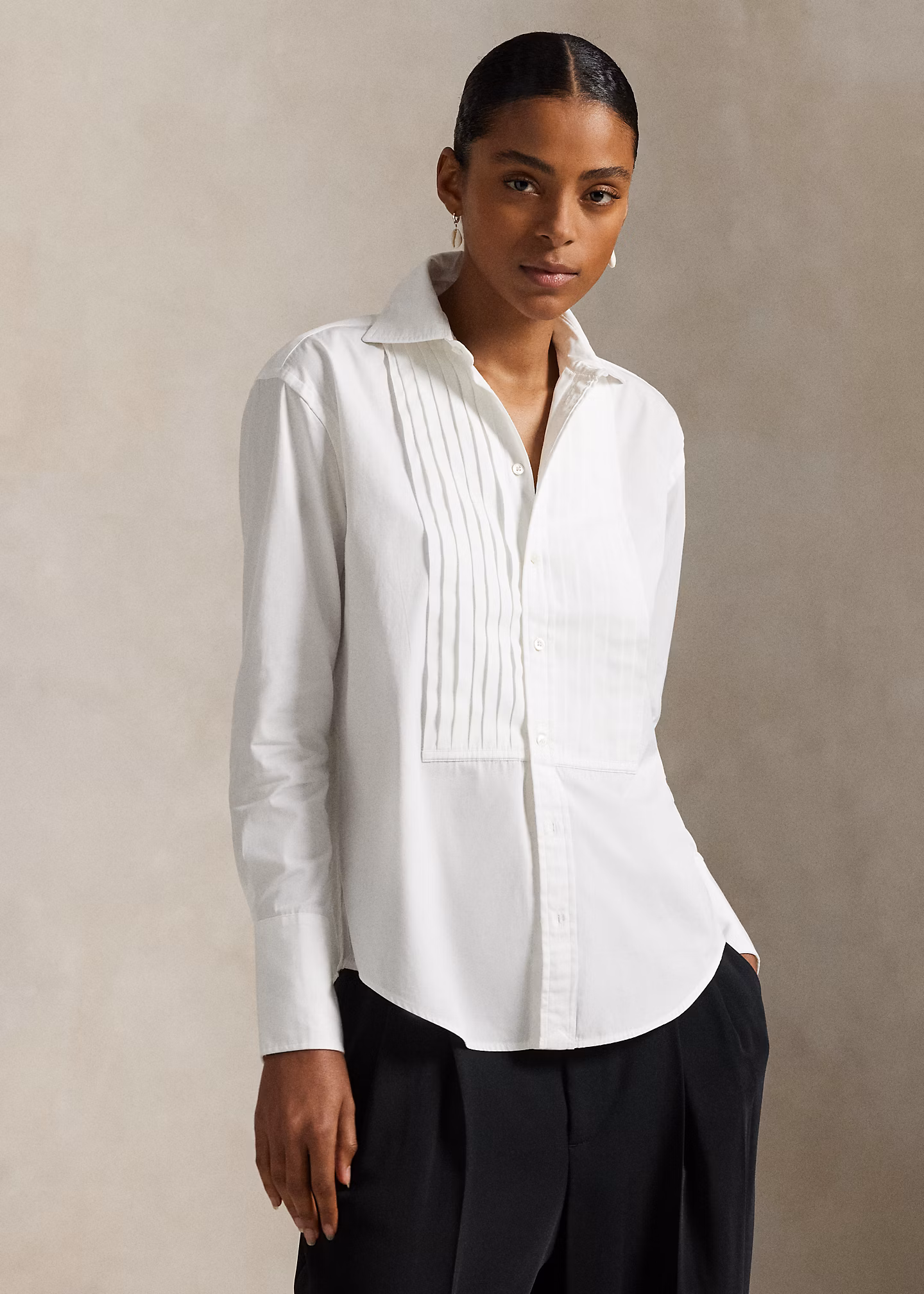 Smokinghemd aus Baumwolle - RALPH LAUREN OUTLET