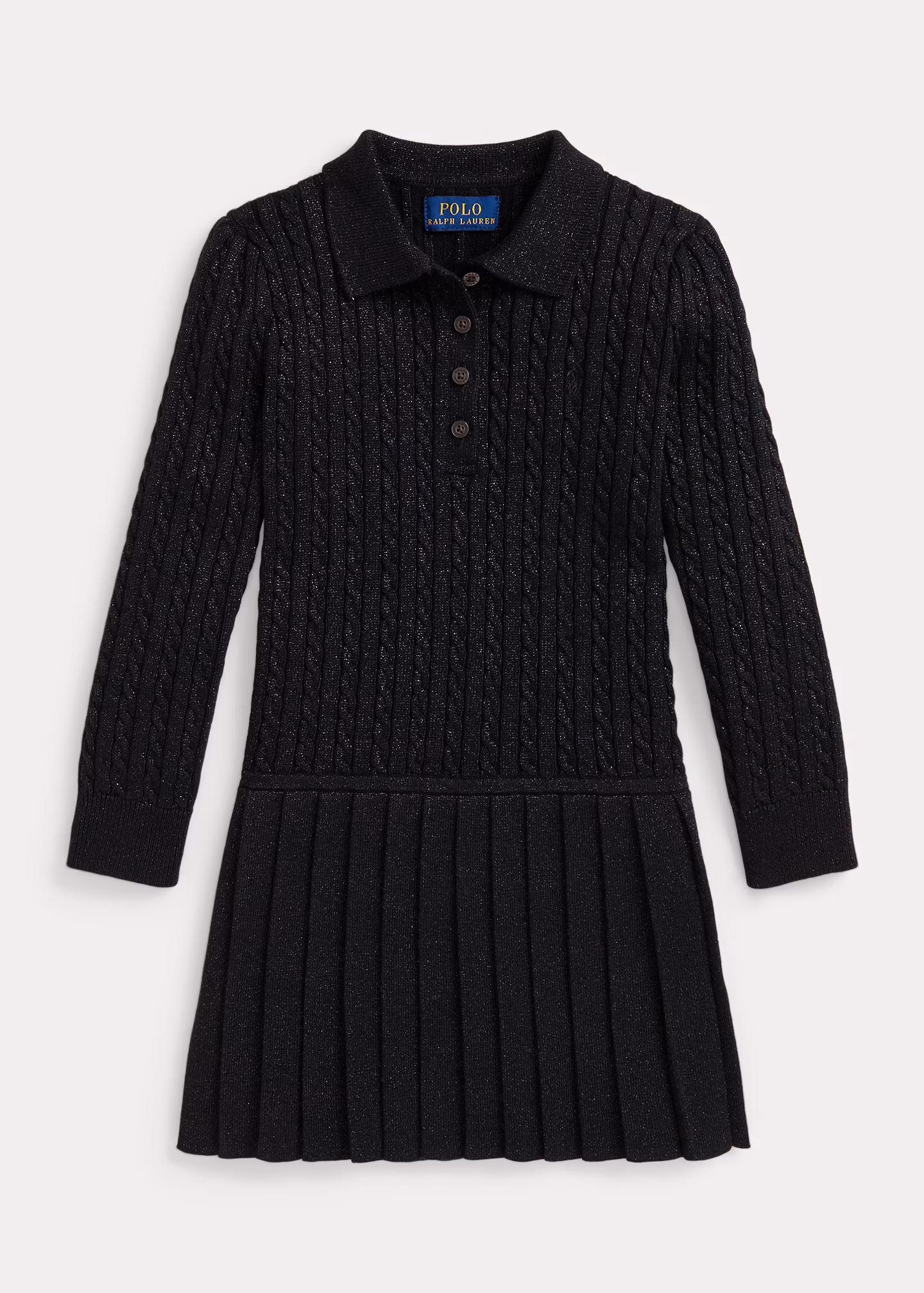 Polo-Pulloverkleid mit Mini-Zopfmuster - RALPH LAUREN OUTLET