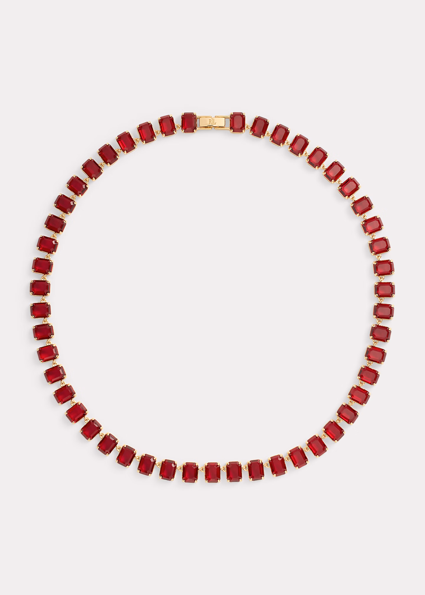 Vergoldete Tennis-Kette mit Ziersteinen - RALPH LAUREN OUTLET