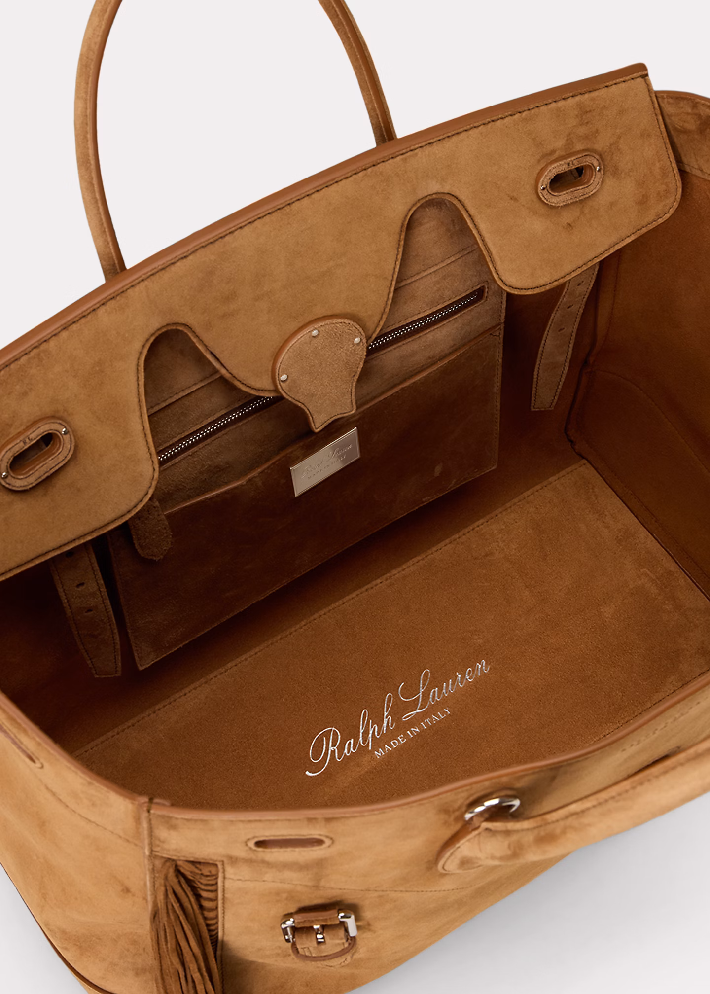 Tasche Soft Ricky 40 aus Kalbswildleder - RALPH LAUREN OUTLET