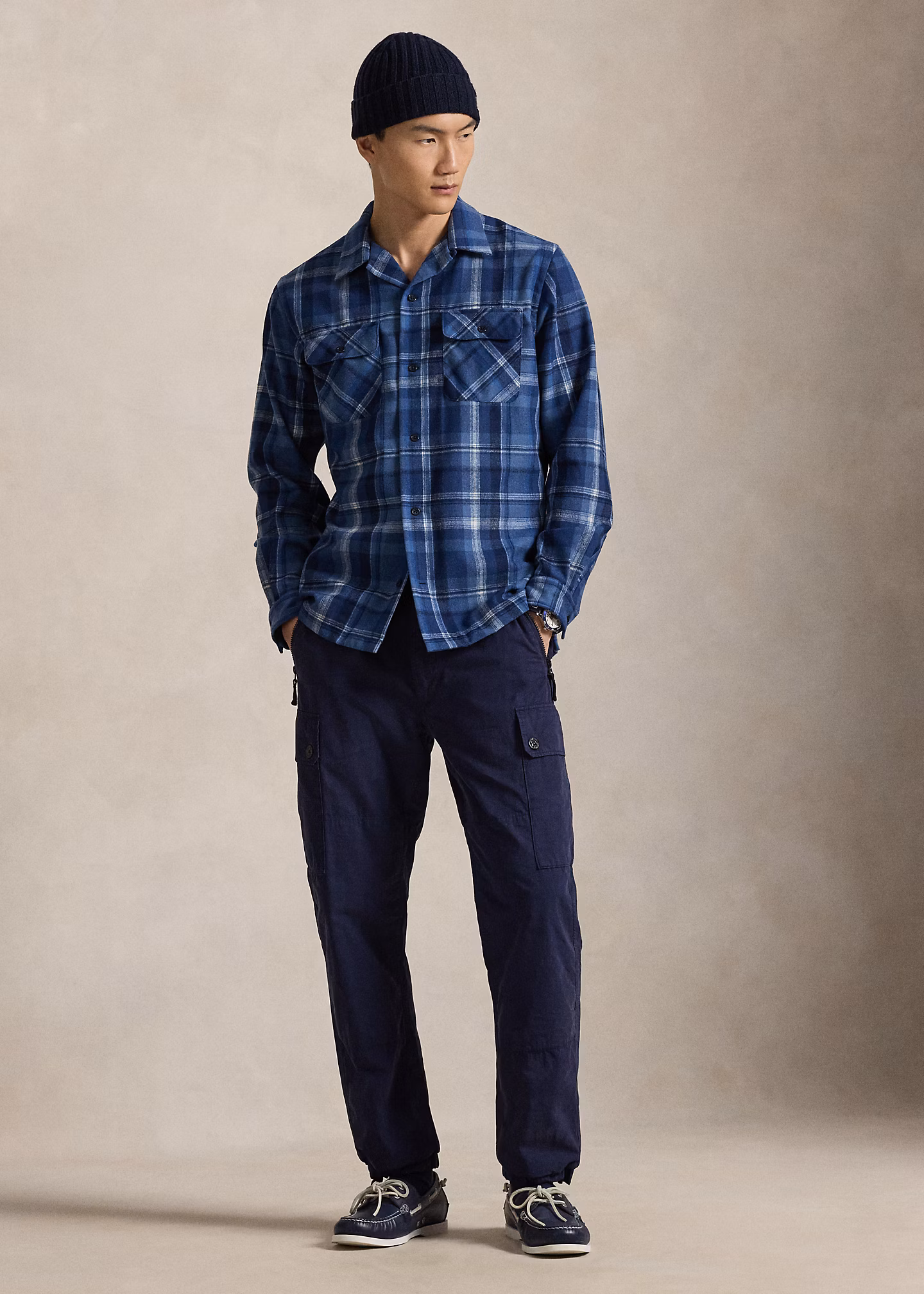 Classic-Fit Wollhemd mit Karomuster - RALPH LAUREN OUTLET