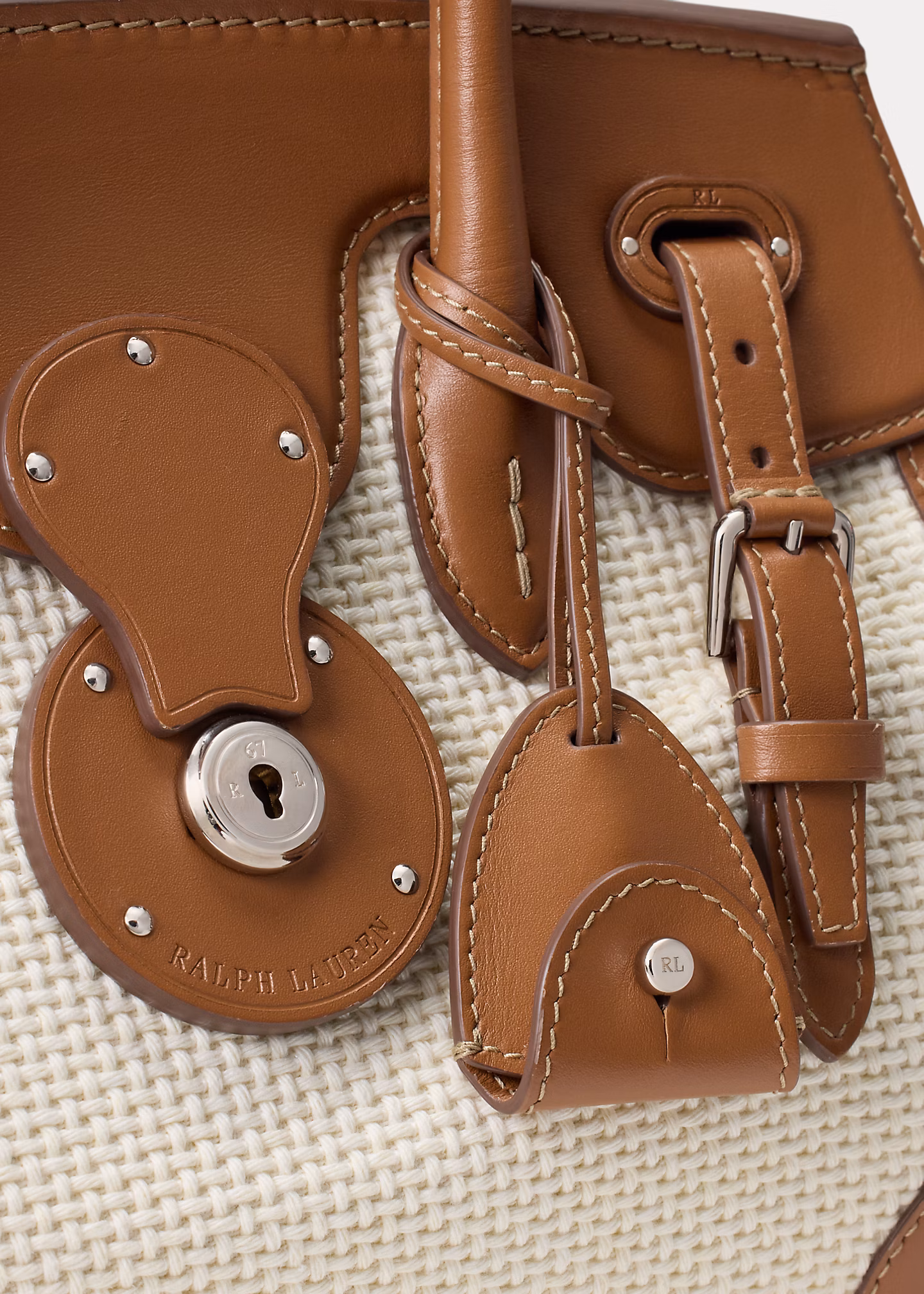 Tasche Soft Ricky 27 mit Lederbesatz - RALPH LAUREN OUTLET