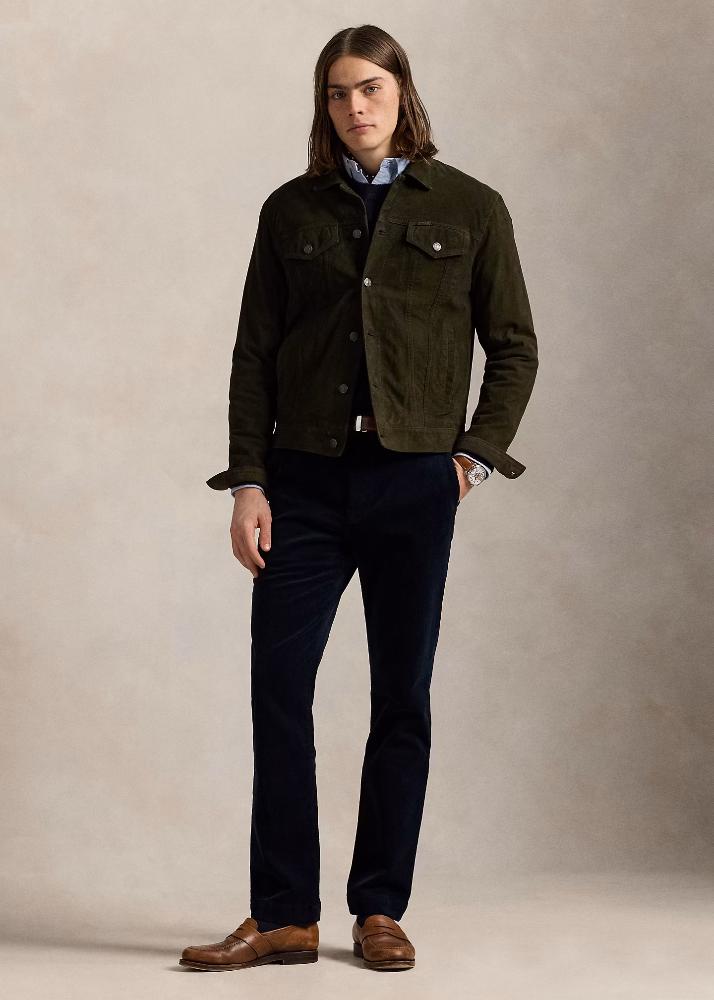 Truckerjacke aus Wildleder - RALPH LAUREN OUTLET