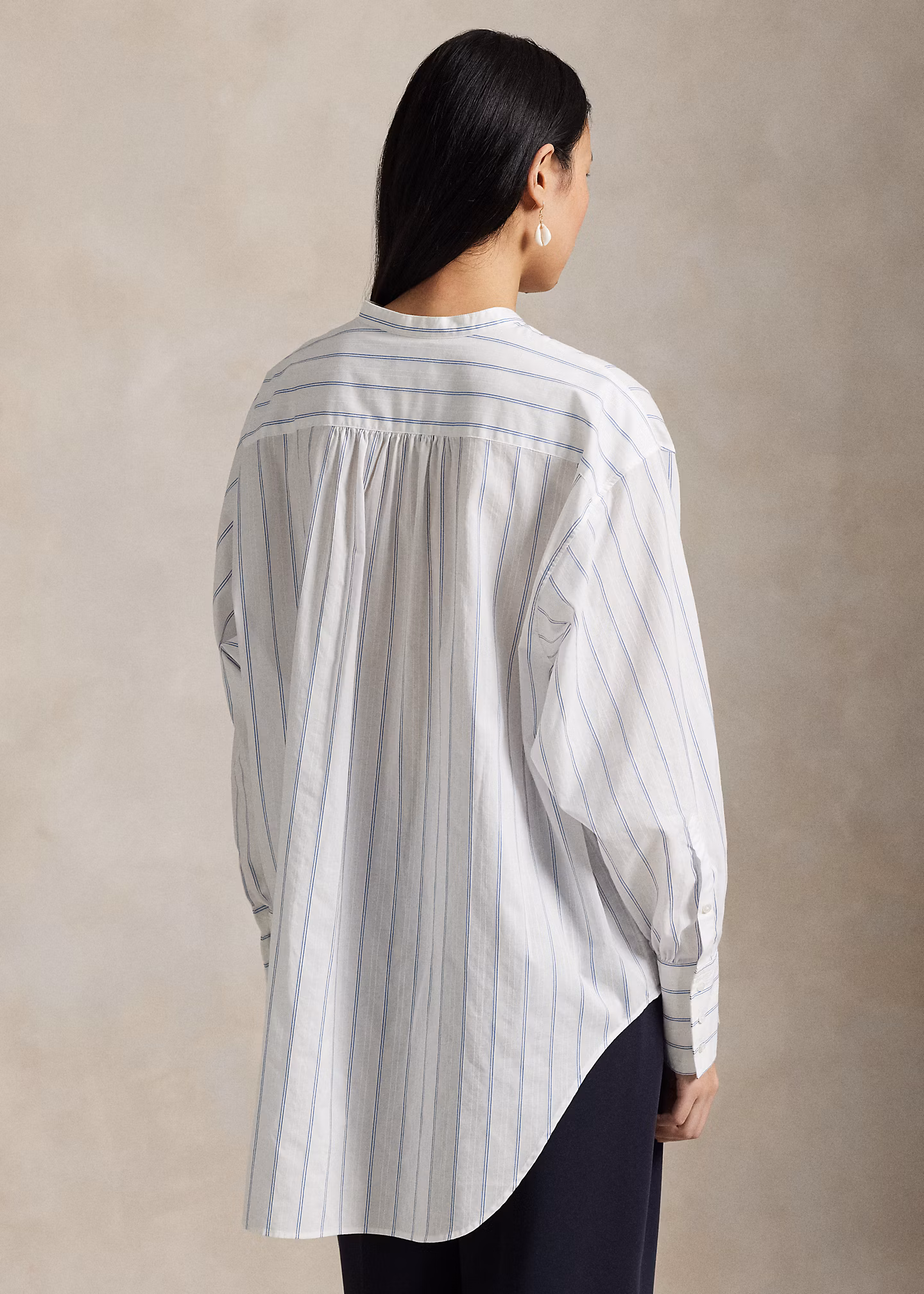 Baumwoll-Ratière-Oberteil mit Streifen - RALPH LAUREN OUTLET