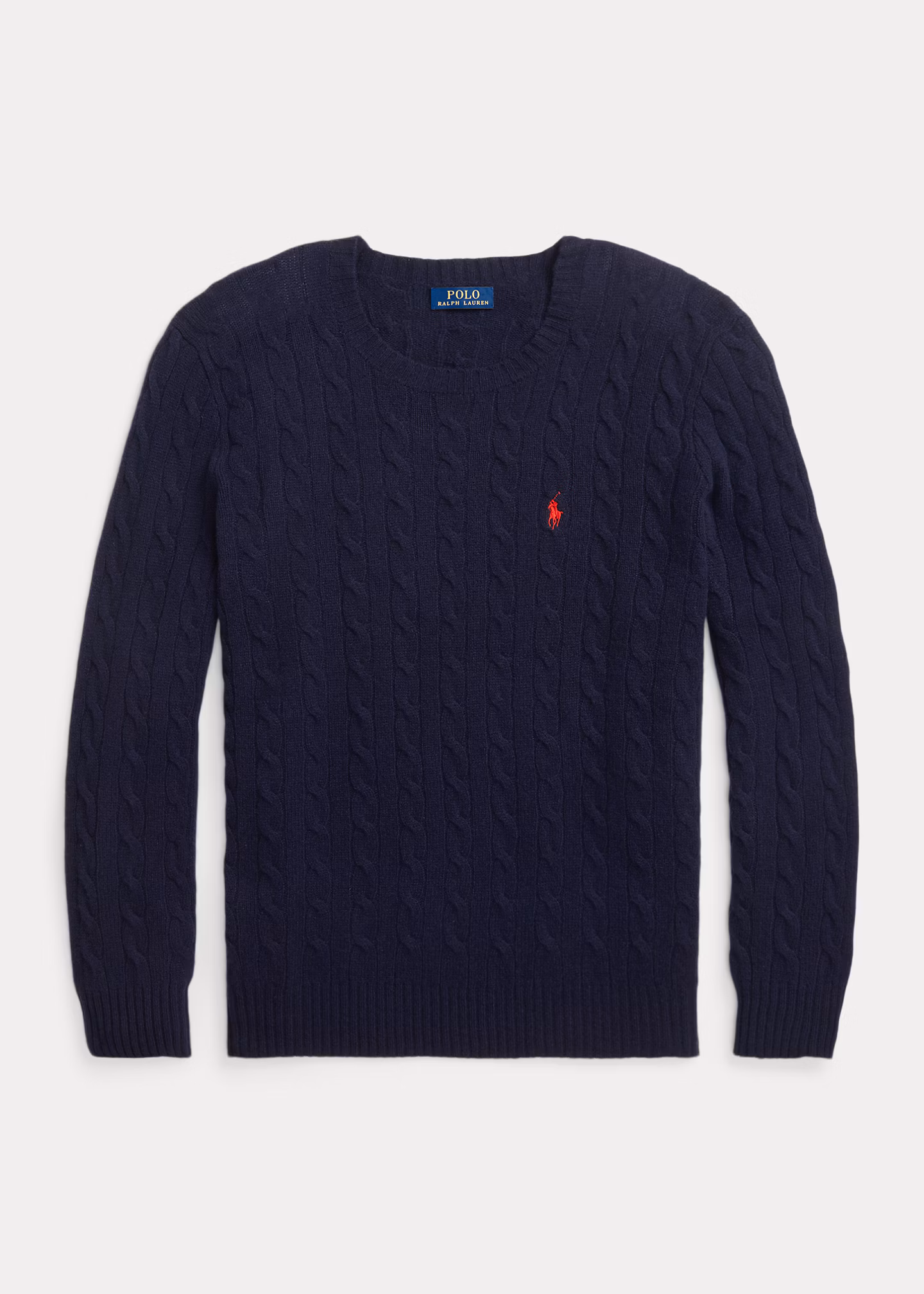 Woll-Kaschmir-Pullover mit Zopfmuster - RALPH LAUREN OUTLET