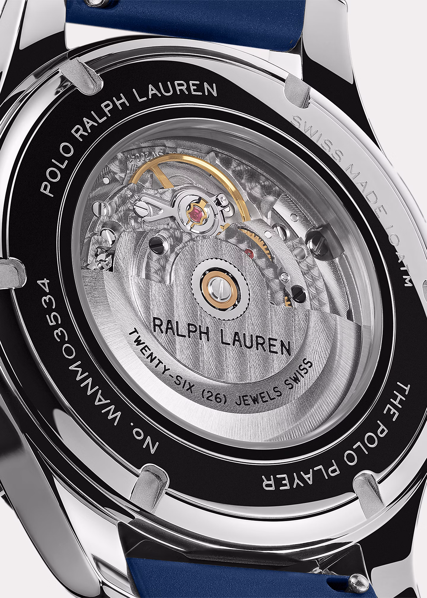 Stahl-Armbanduhr Polo Player in Blau - RALPH LAUREN OUTLET